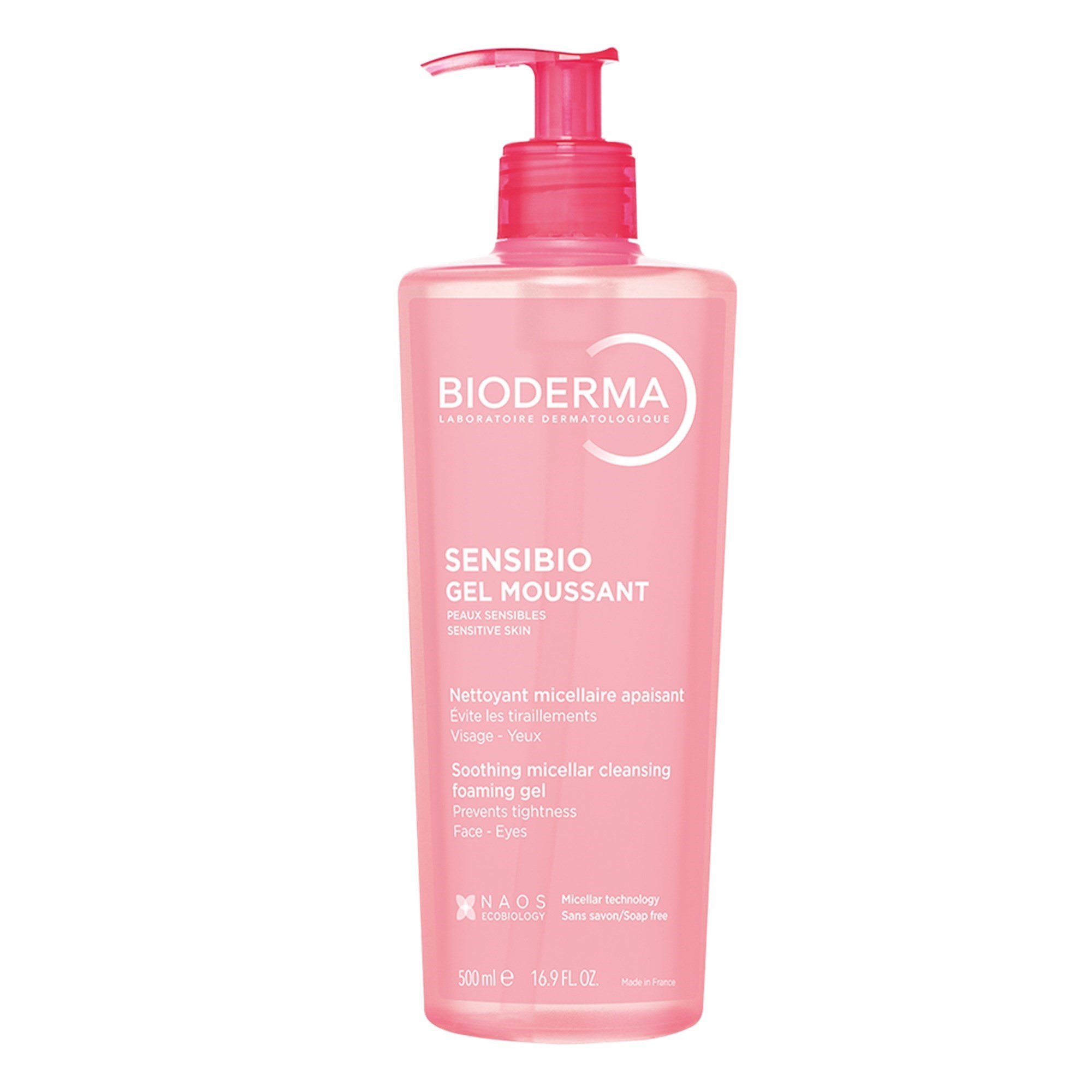 Bioderma - Sensibio Foaming Gel Hassas ve Normal Ciltler Durulanan Micellar Yüz Temizleme Jeli 500 ml 3701129800843, one size