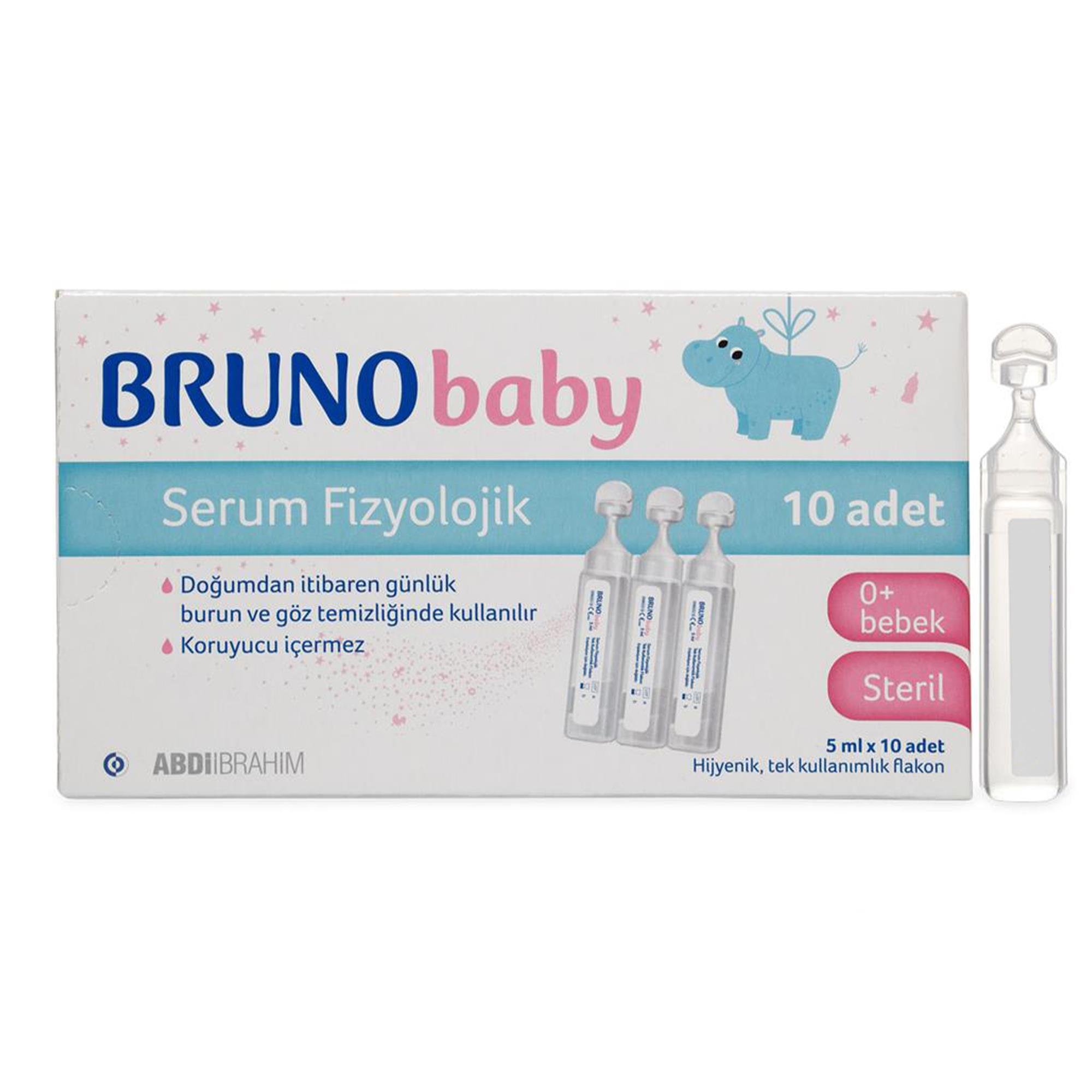 Bruno Baby 5 ml 10'lu Flakon Serum Fizyolojik