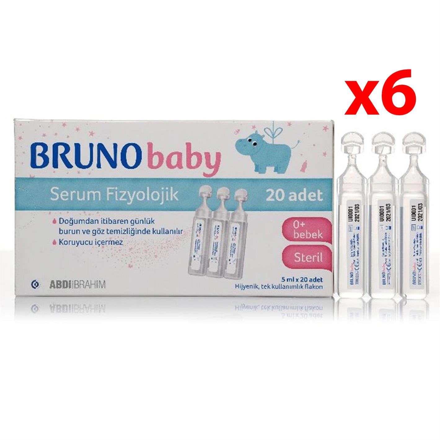Bruno Baby Serum Damla 5 ml x 20 Adet 6 Adet