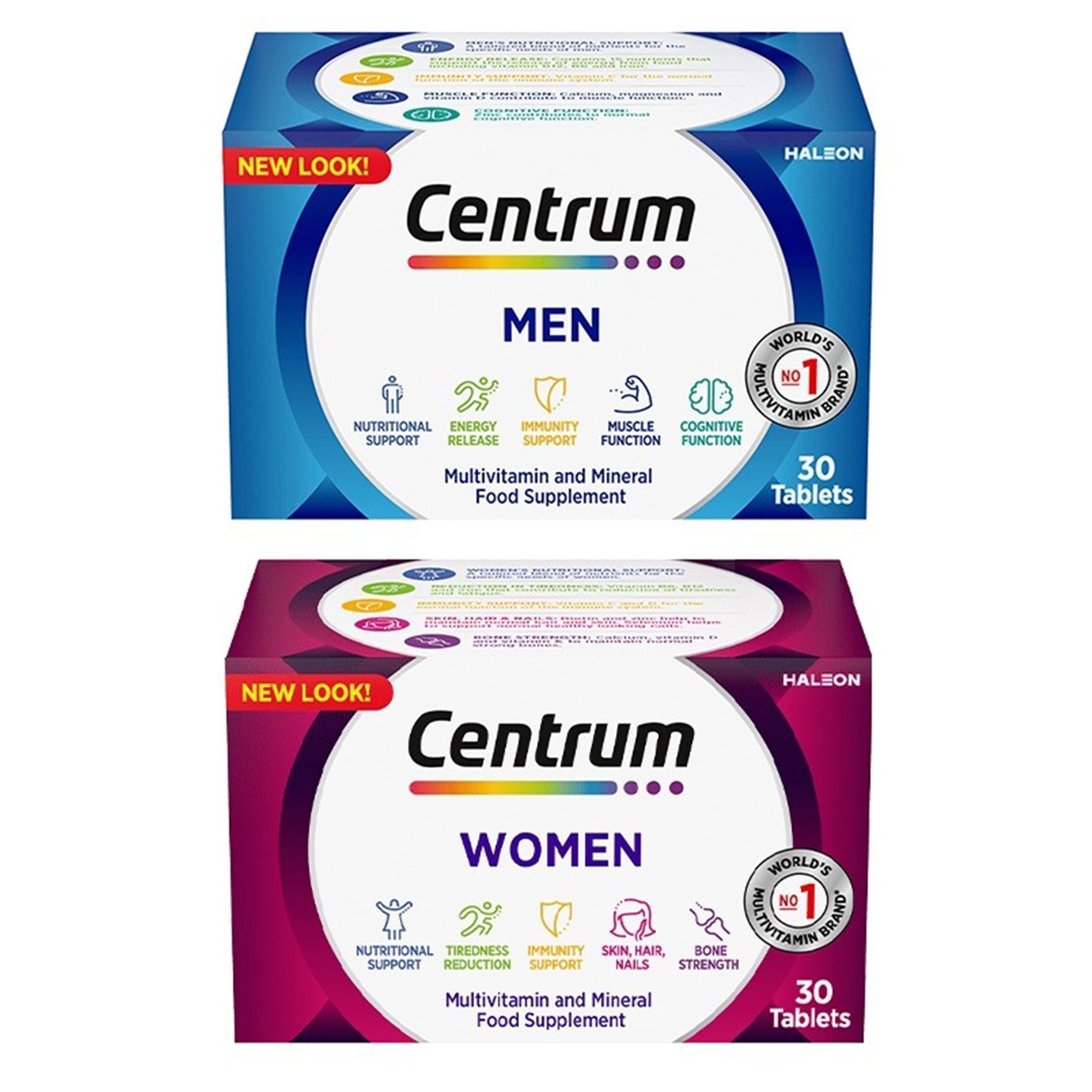 Centrum Men 30 Tablet + Centrum Women 30 Tablet Ikili Set