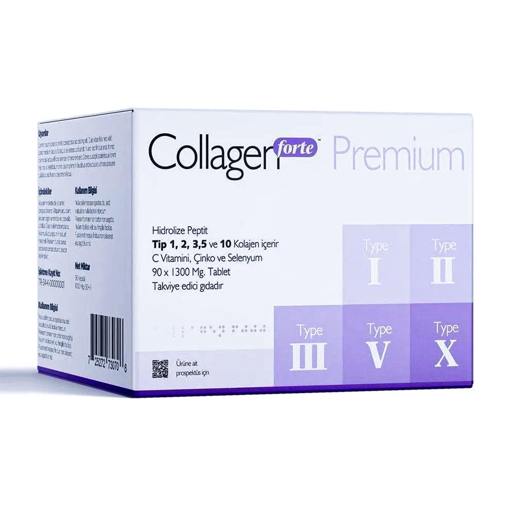 Collagen Forte Premium 1500 Mg 90 Tablet