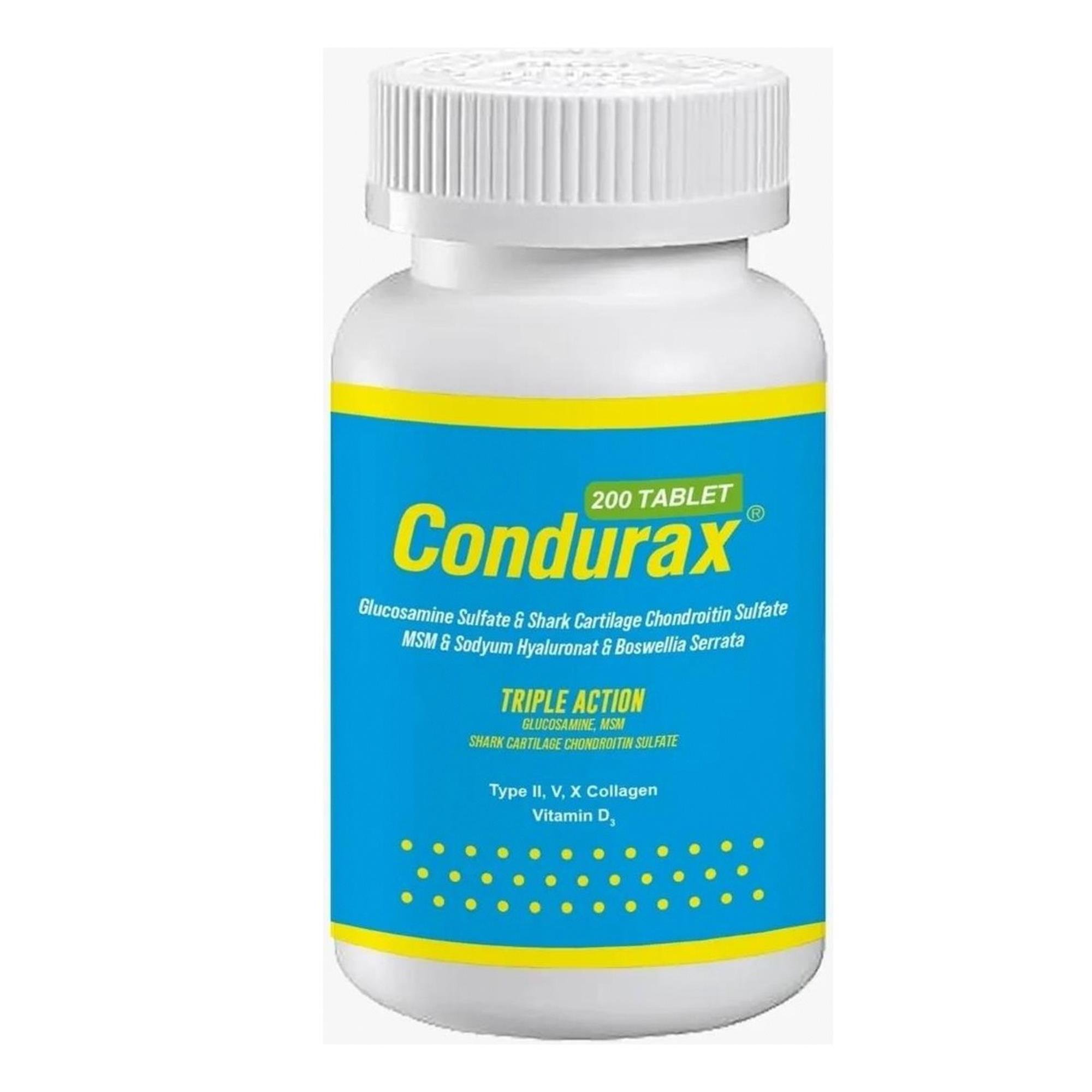 Condurax Tip 2/5 Ve 10 Kolajen Içeren Glukozamin Msm 200 Tablet D3 Vitamin