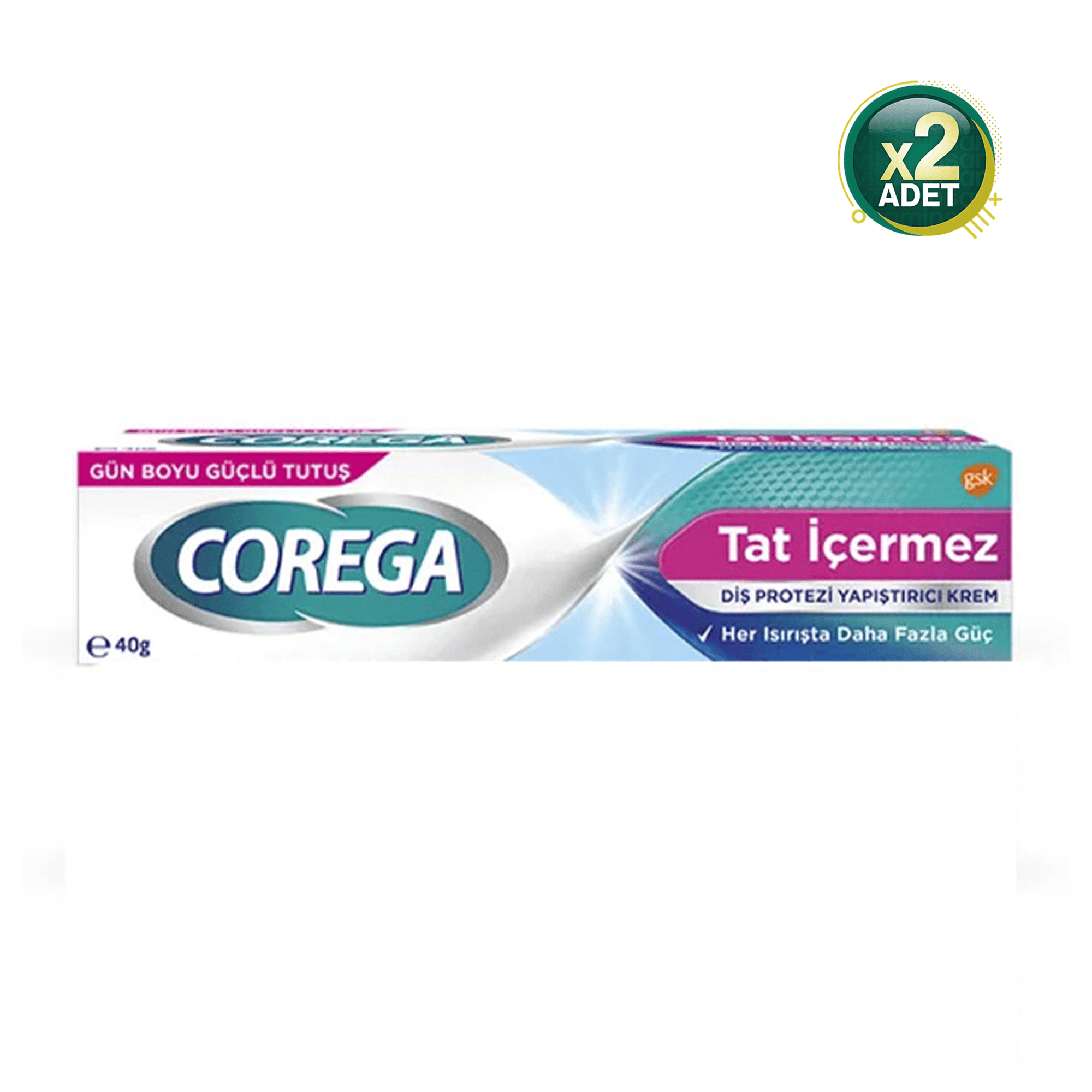 Corega Diş Protezi Yapıştırıcı Krem 40gr 2 Adet