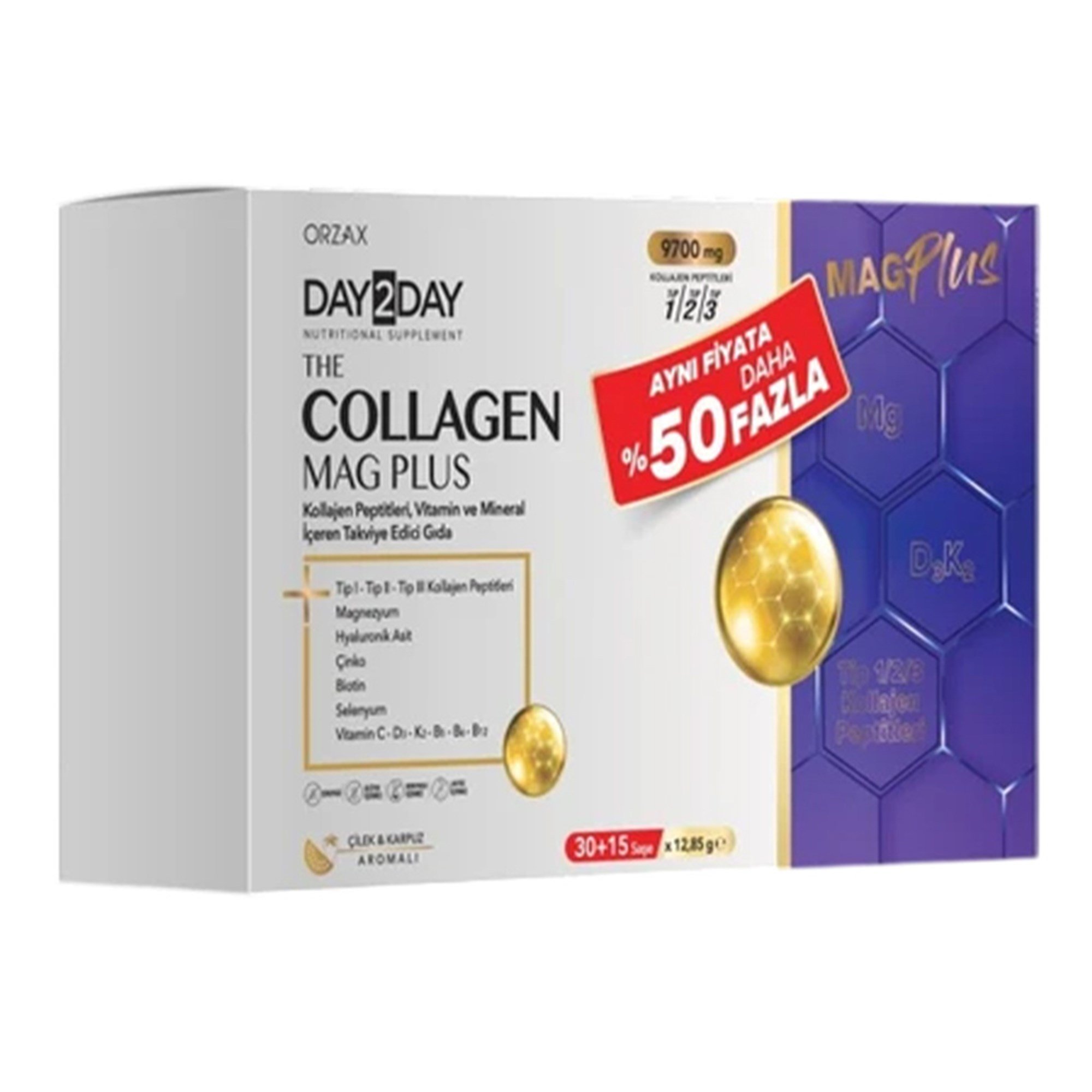 Day2Day The Collagen Mag Plus 45 Saşe