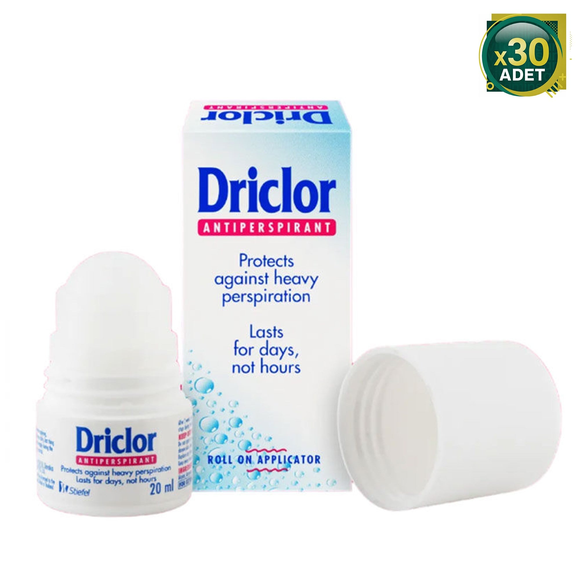 Driclor Roll-On Deodorant 20 ml 30 Adet
