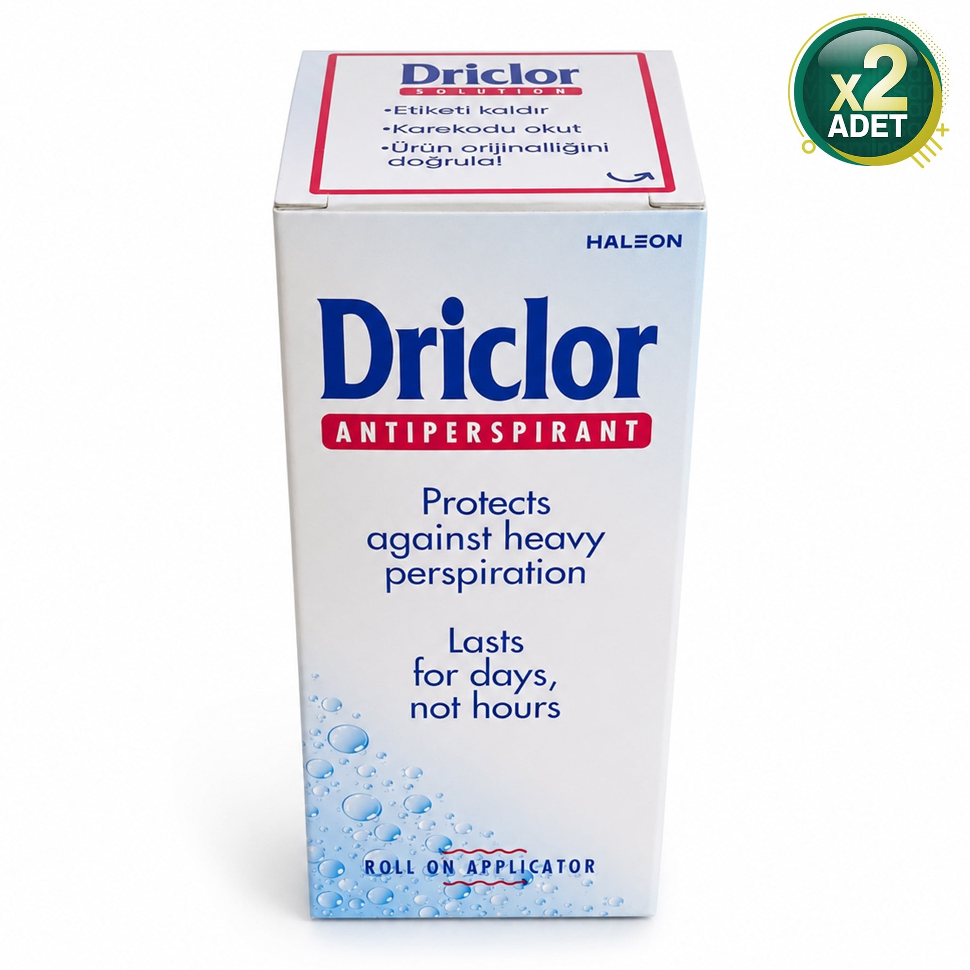 Driclor Terleme Karşıtı Roll On 20 ml 2 Adet -  Karekodlu Yeni Ambalaj