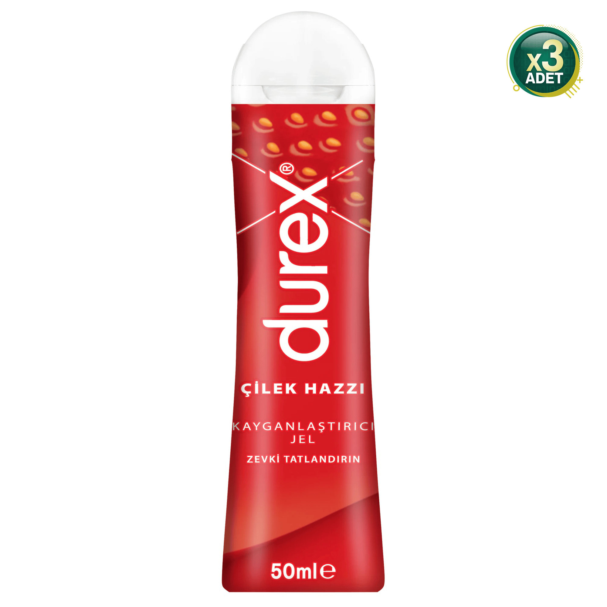 Durex Play Çilek Hazzı Kayganlaştırıcı Jel 50 ml 3 Adet