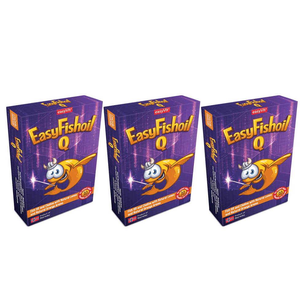 EasyVit EasyFishoil Q Omega 3 30 Tablet 3'lü