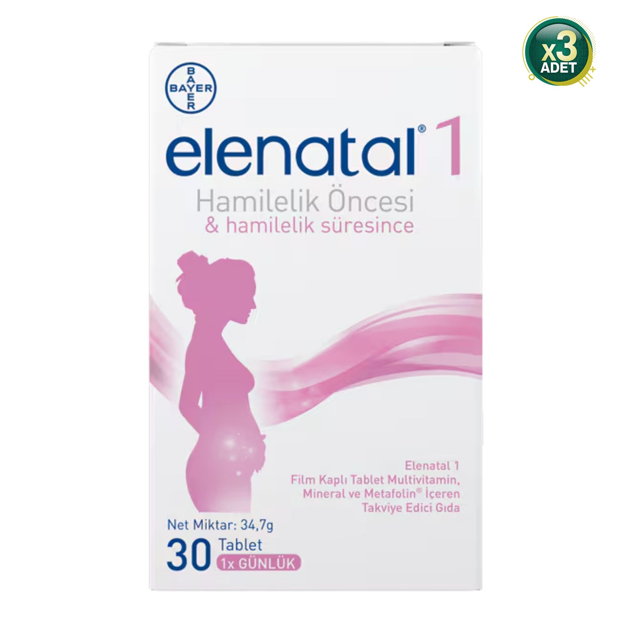 Elenatal 1 30 Tablet 3 Adet