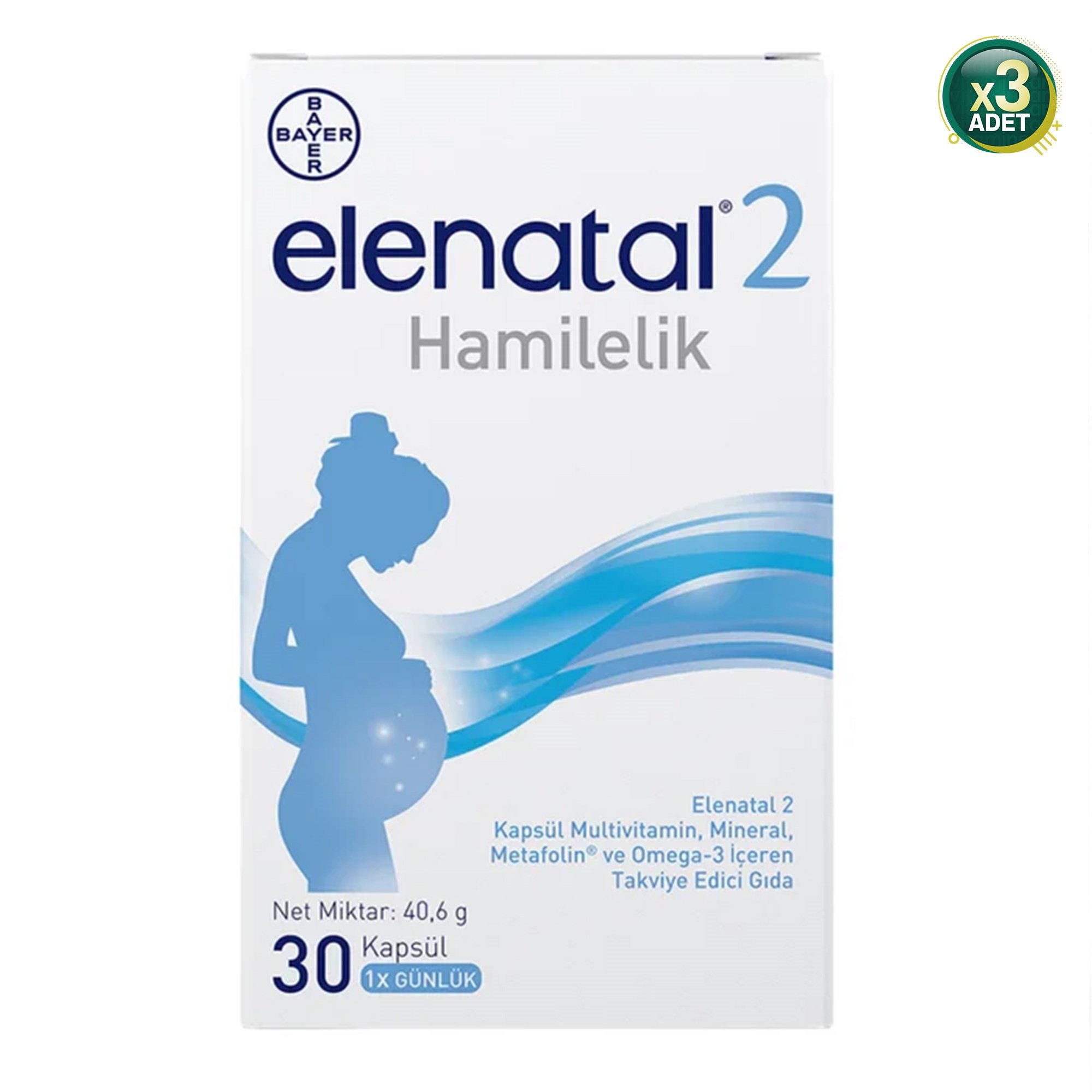 Elenatal 2 30 Kapsül 3 Adet
