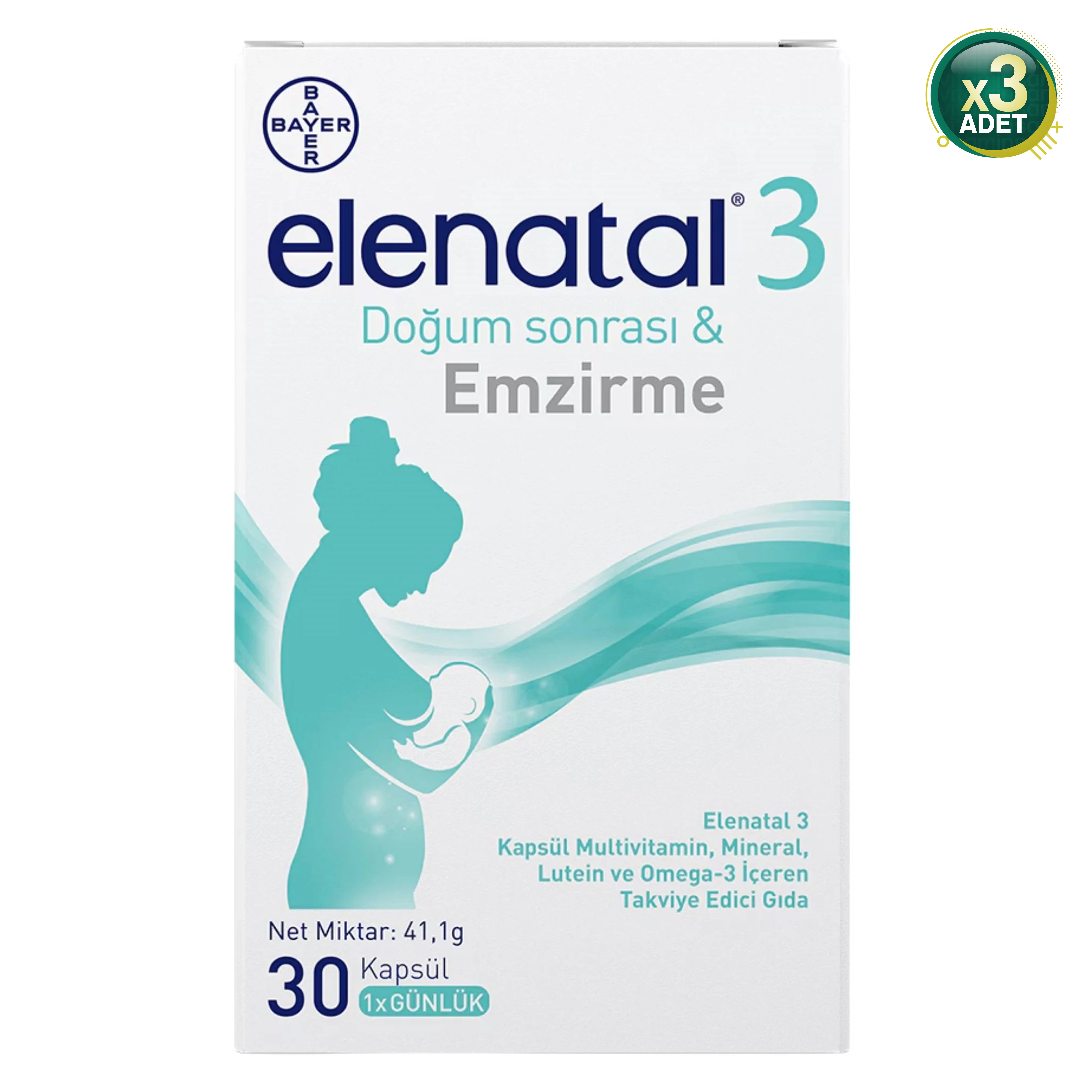 Elenatal 3 30 Kapsül 3 Adet