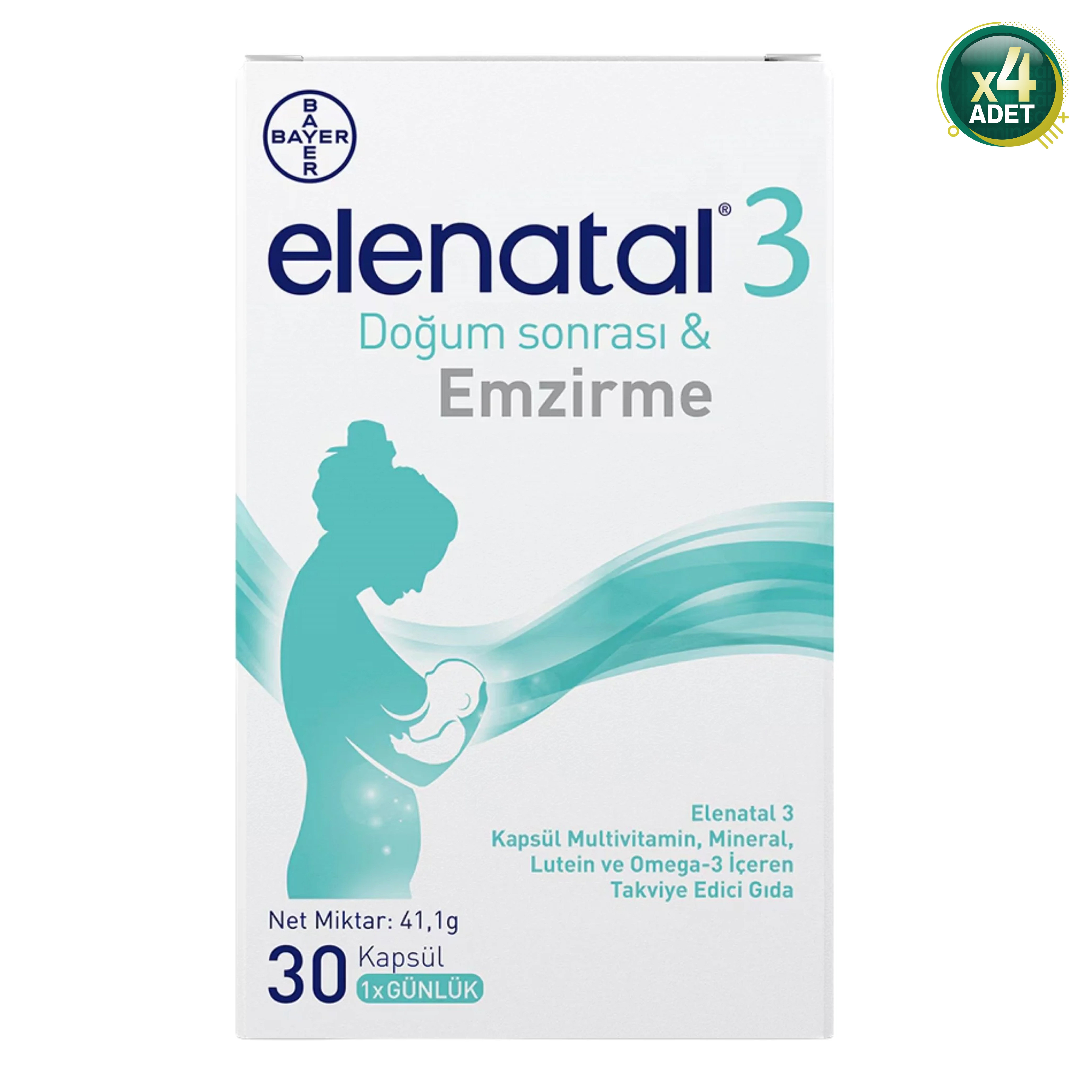 Elenatal 3 30 Kapsül 4 Adet