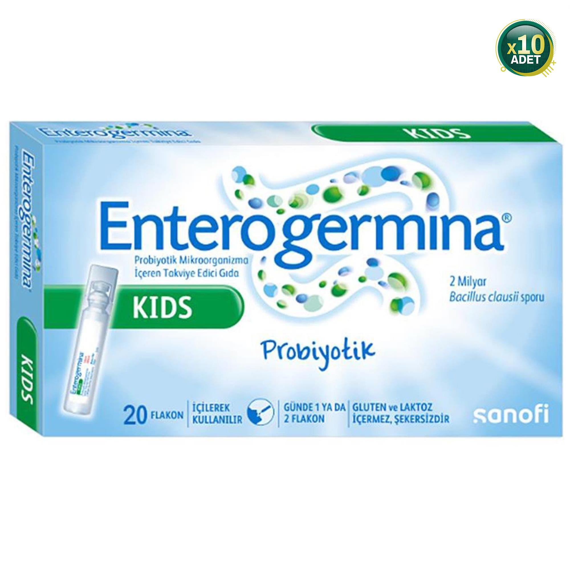 Enterogermina Kids Çocuklar İçin 5 ml x 20 Flakon 10 Adet