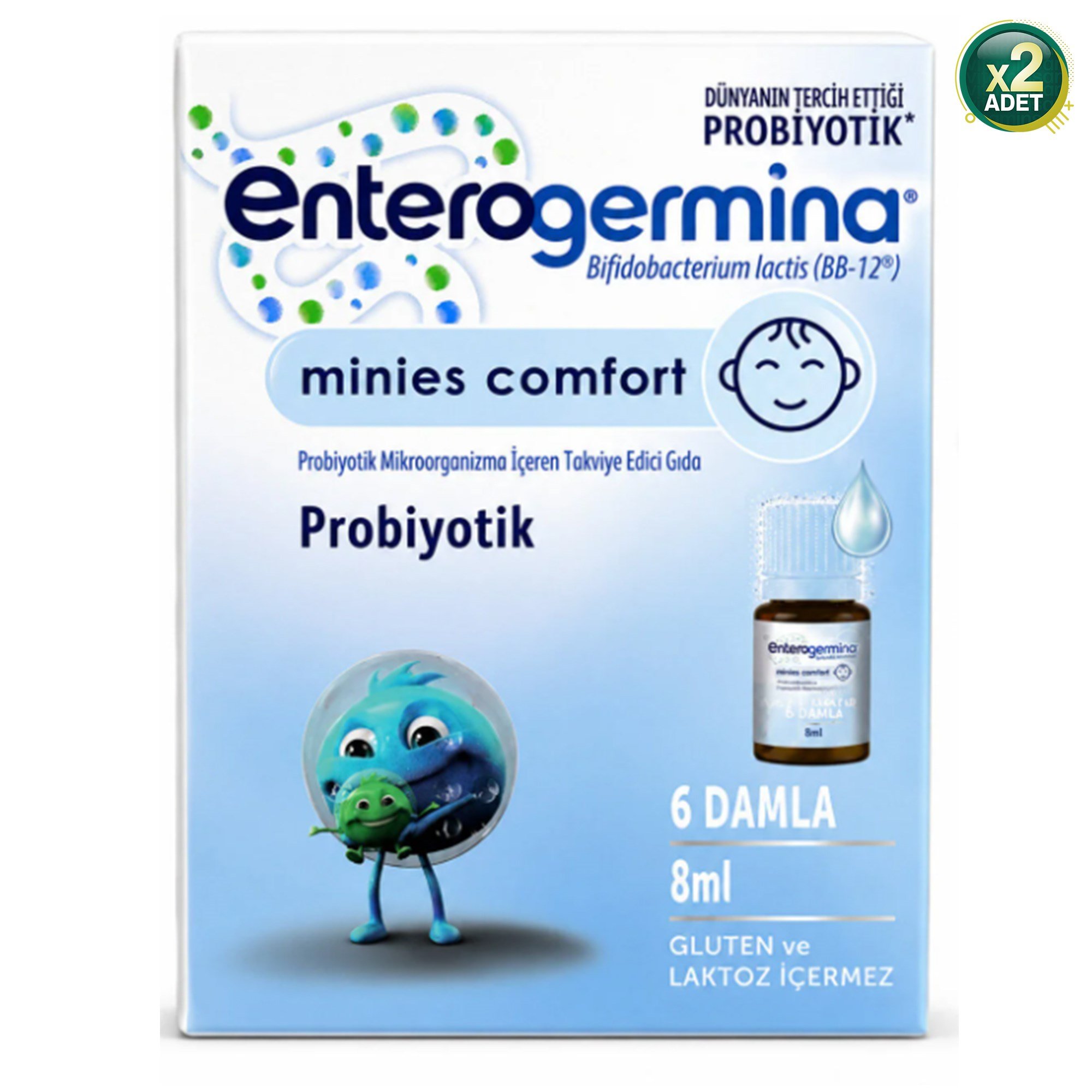 Enterogermina Minies Comfort Probiyotik Damla 8 ml - 2 Adet