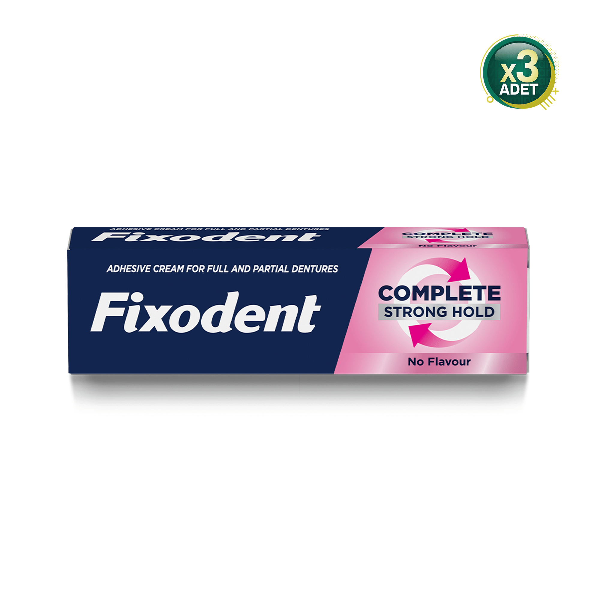 Fixodent Complete Güçlü Tutuş Tat İçermez 47 Gr 3 Adet