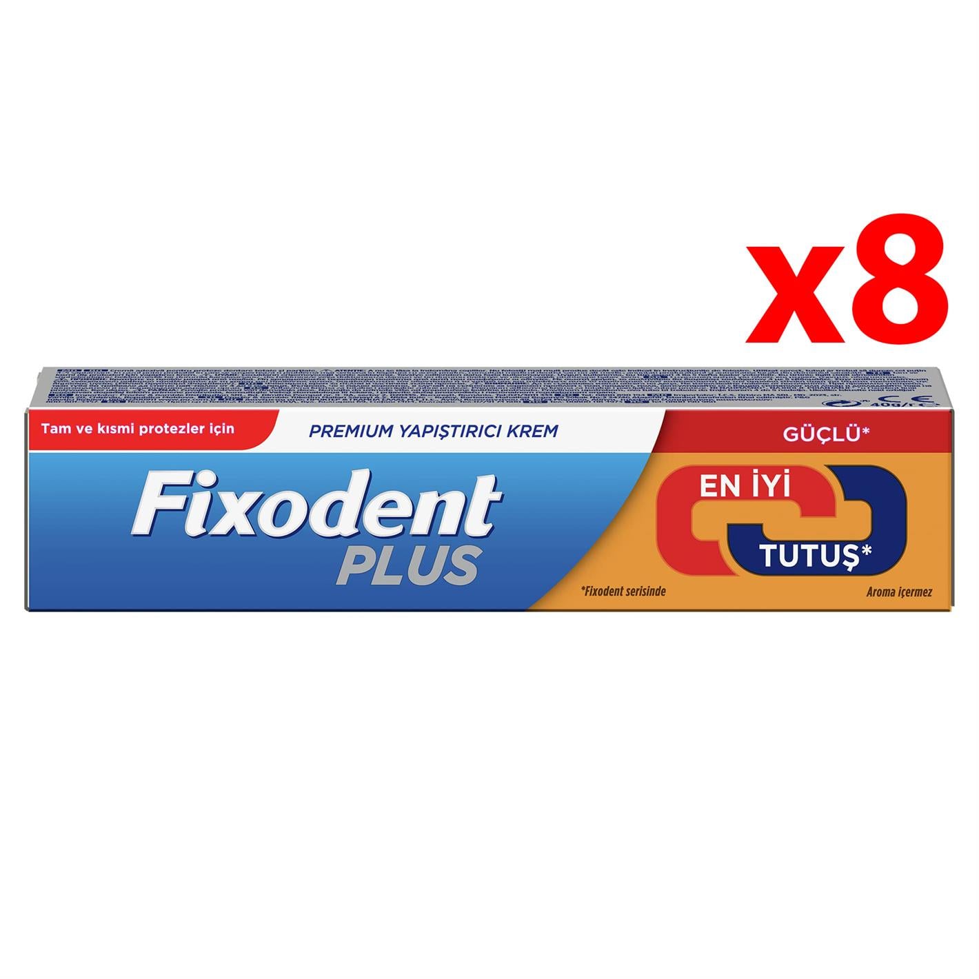 Fixodent Plus Best Hold Güçlü Tutuş 40 gr 8 Adet