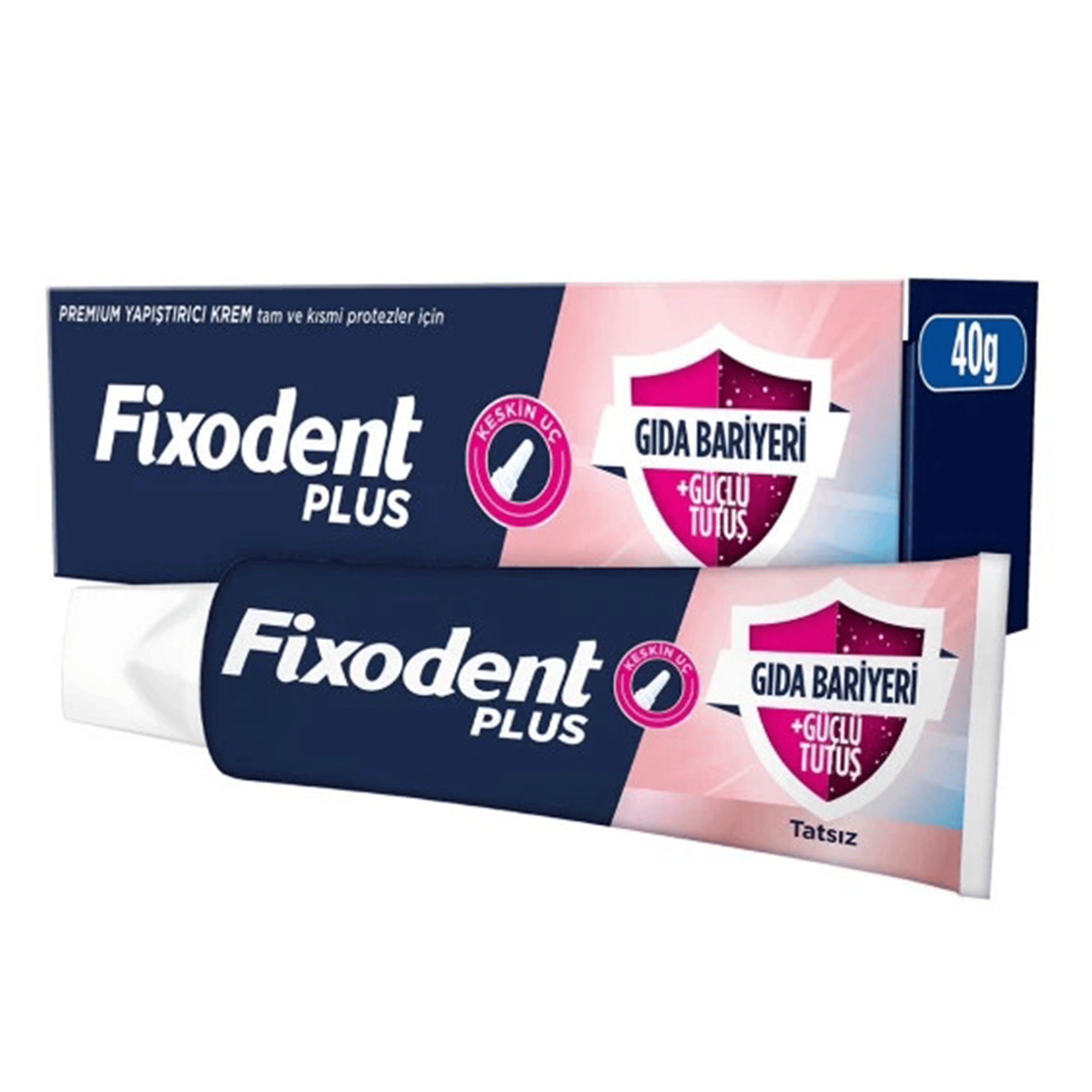 Fixodent Plus Gıda Bariyeri 40 gr Protez Diş Yapıştırıcı