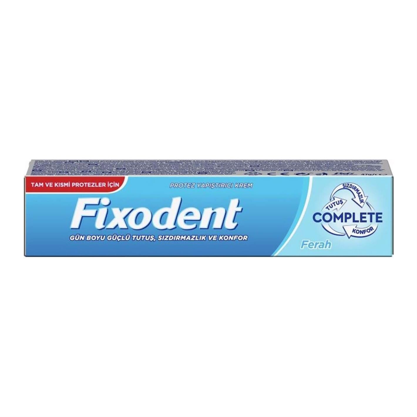 Fıxodent Protez Yapıstırıcı Krem 47 gr Complete Ferah