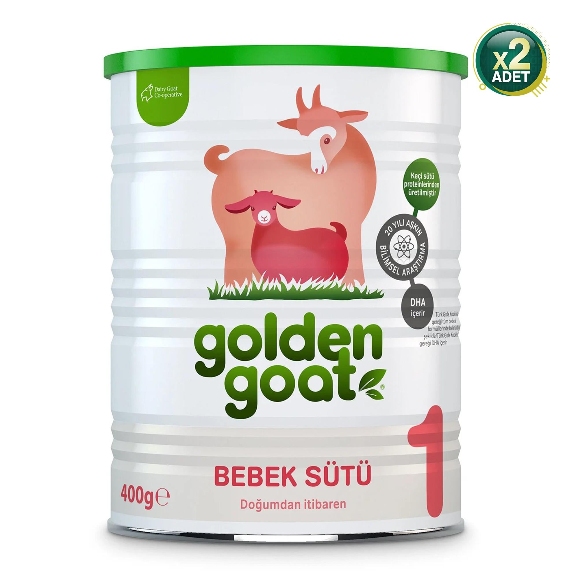 Golden Goat 1 Bebek Sütü 0-6 Ay 400 gr 2 Adet