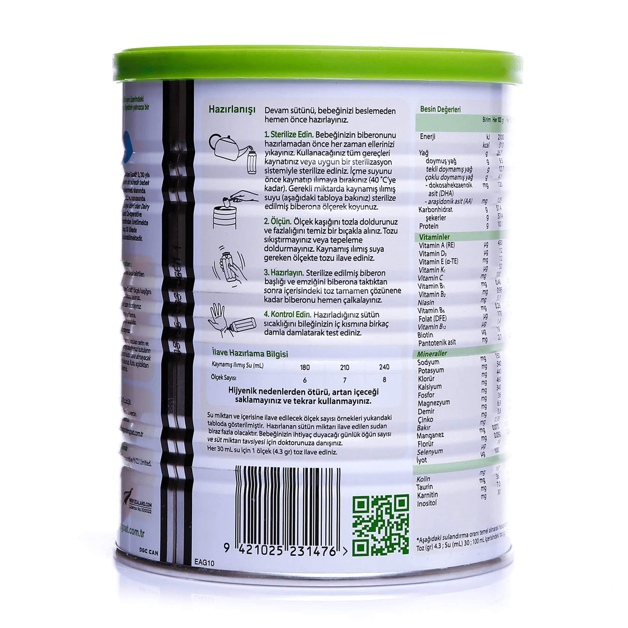 Golden Goat 2 Keçi Sütü Bazlı Ürün 400gr 6 Adet