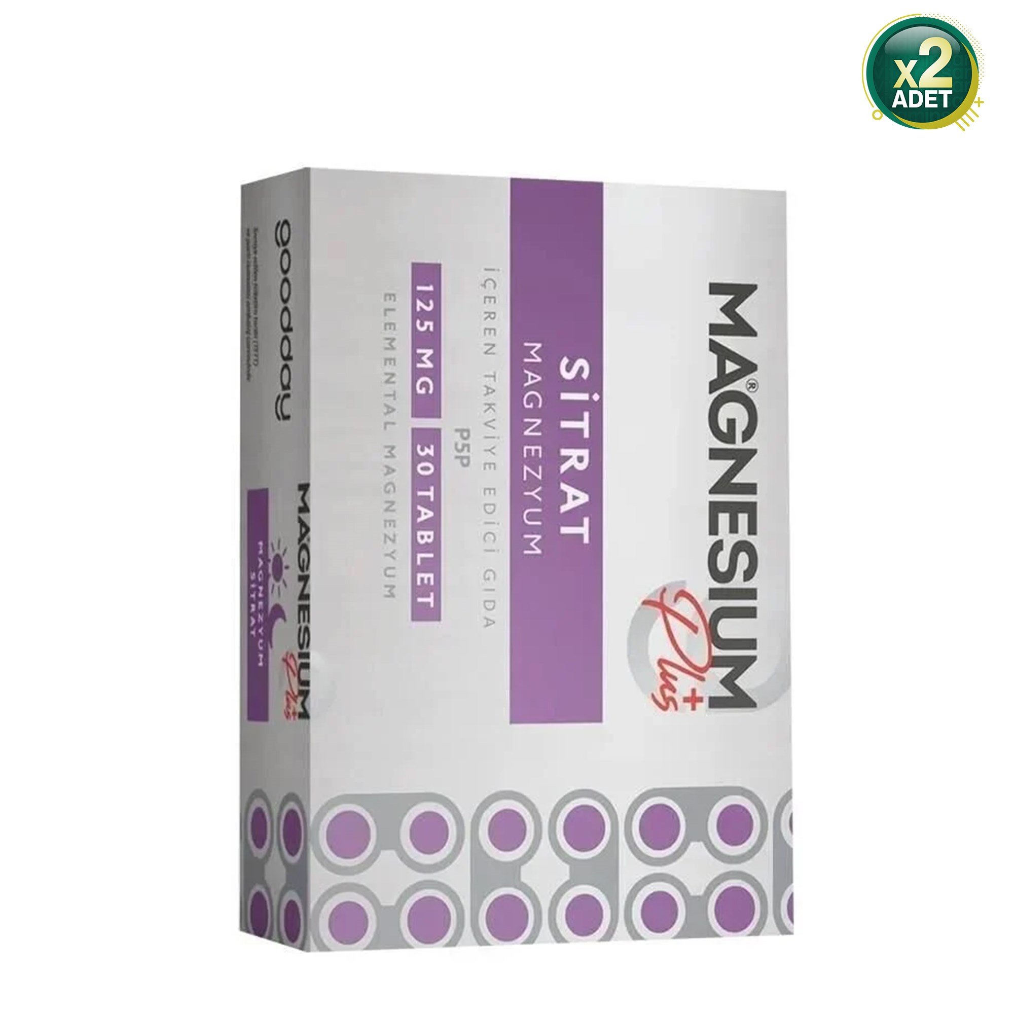 Goodday Magnesium Plus Sitrat 30 Tablet 2 Adet