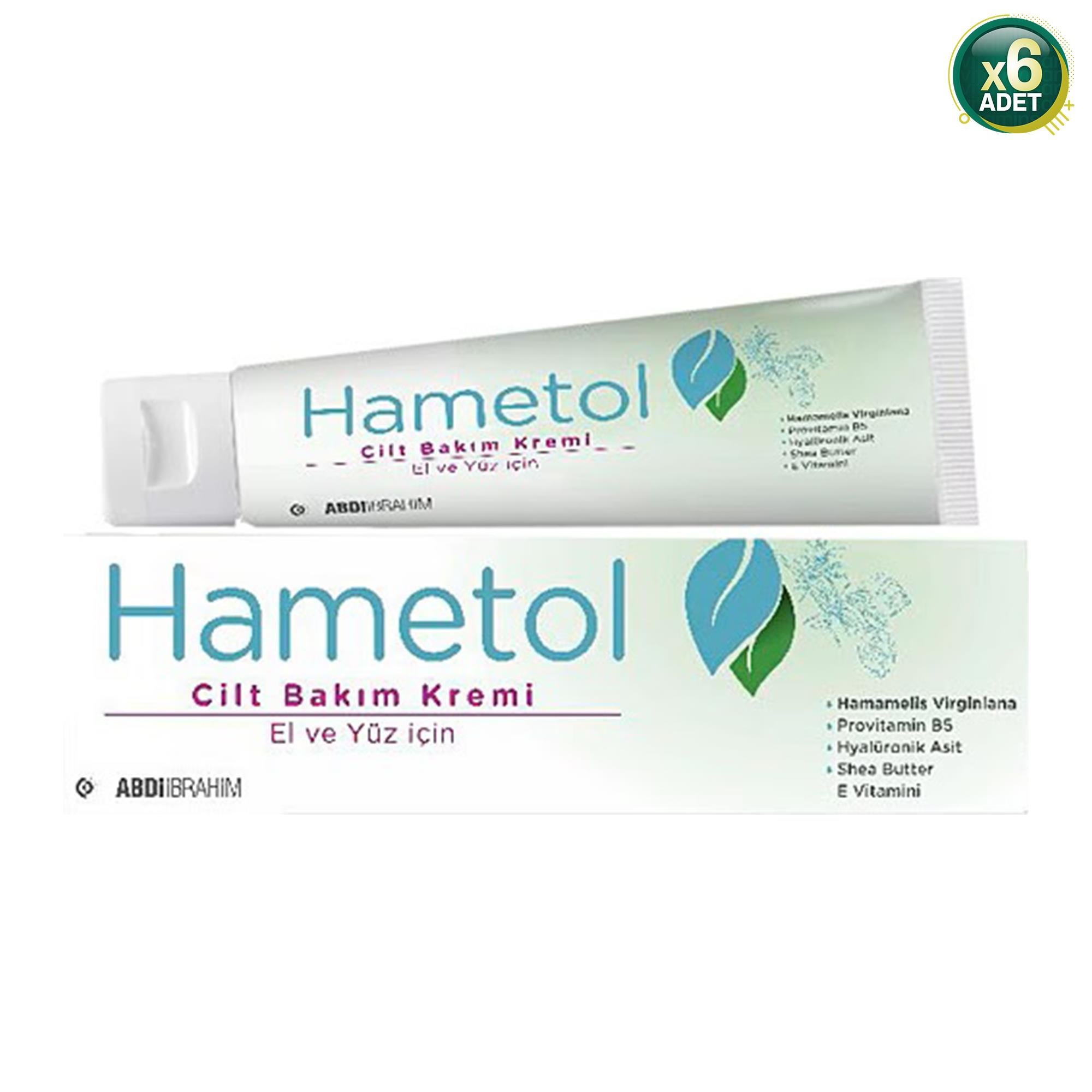 Hametol Cilt Bakım Kremi 30 Gr 6 Adet