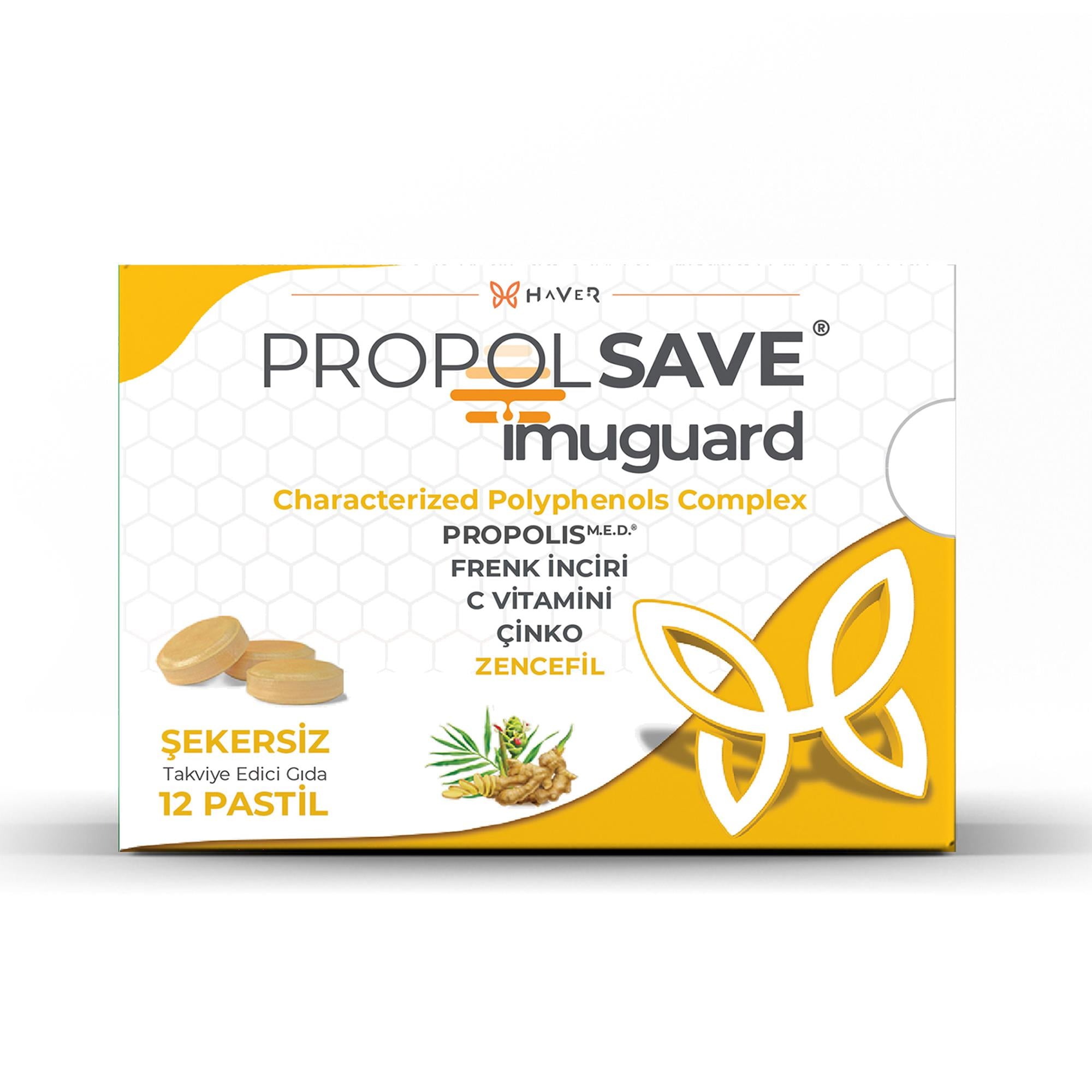 Haver Propolsave Zencefil Imuguard Pastil