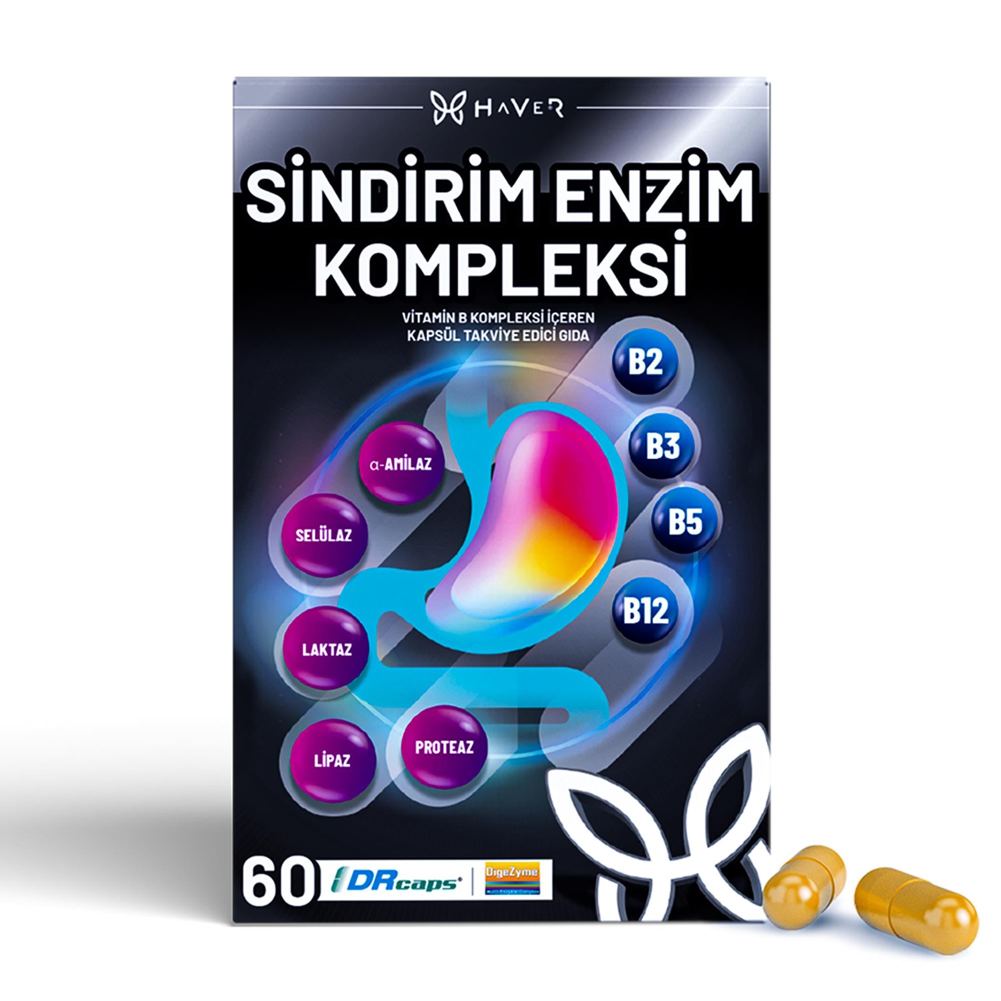 Haver Sindirim Enzim Kompleksi 60 Kapsül