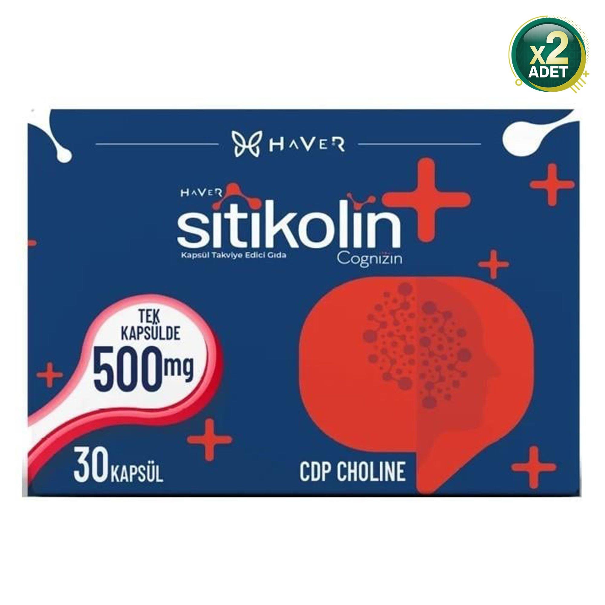 Haver Sitikolin Cognizin 500 mg 30 Kapsül 2 Adet