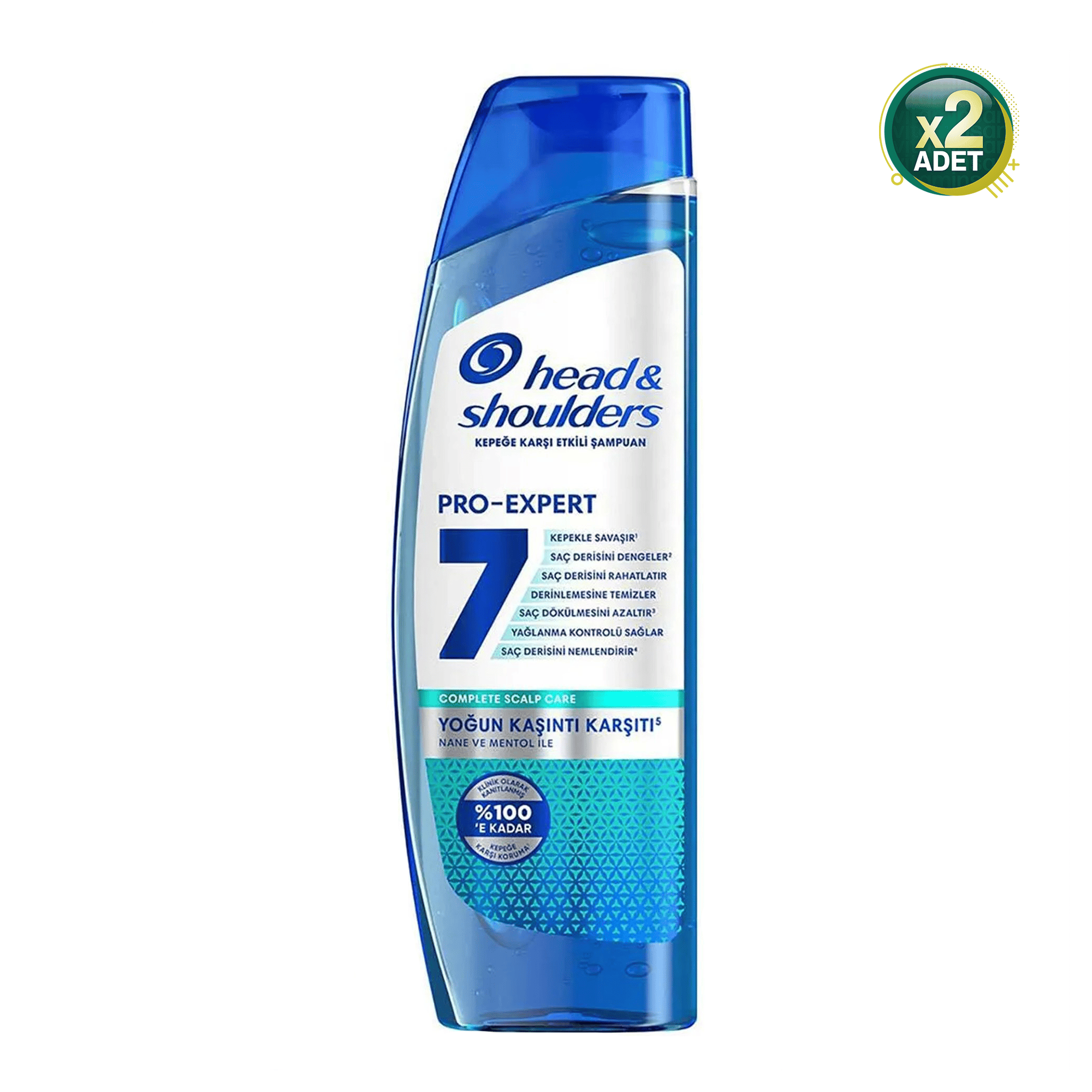 Head Shoulders Pro Expert 7 Nane ve Mentol İle Yoğun Kaşıntı Karşıtı Şampuan 300 ML 2 Adet