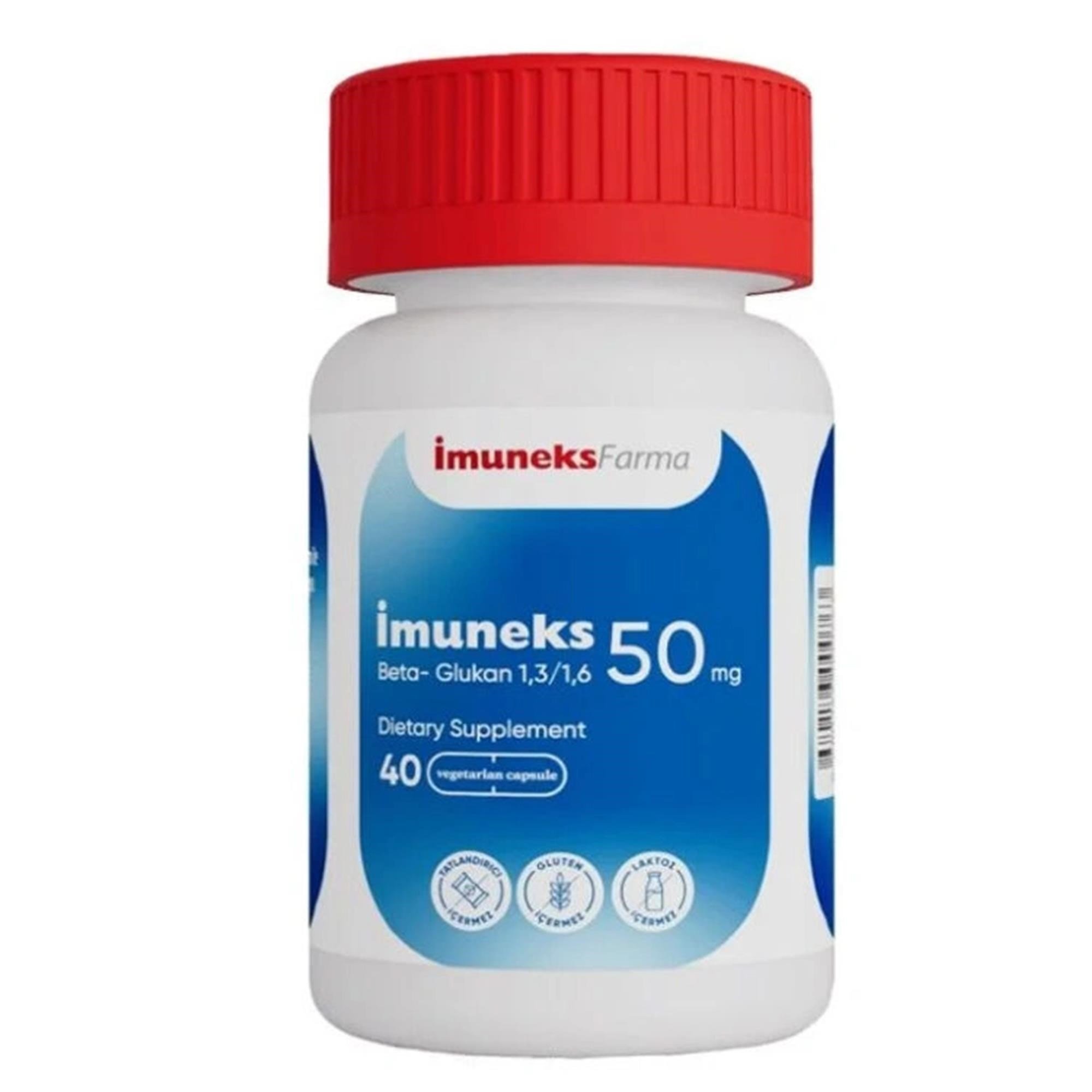 İmuneks Farma Beta-Glukan Takviye Edici Gıda 40 Tablet
