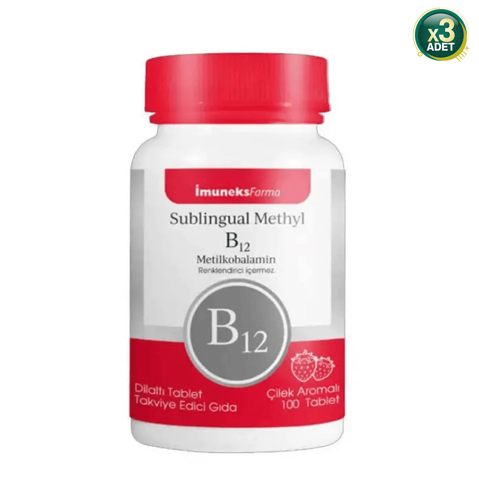 İmuneks Farma Methyl B12 Dilaltı Tablet x 3 Adet
