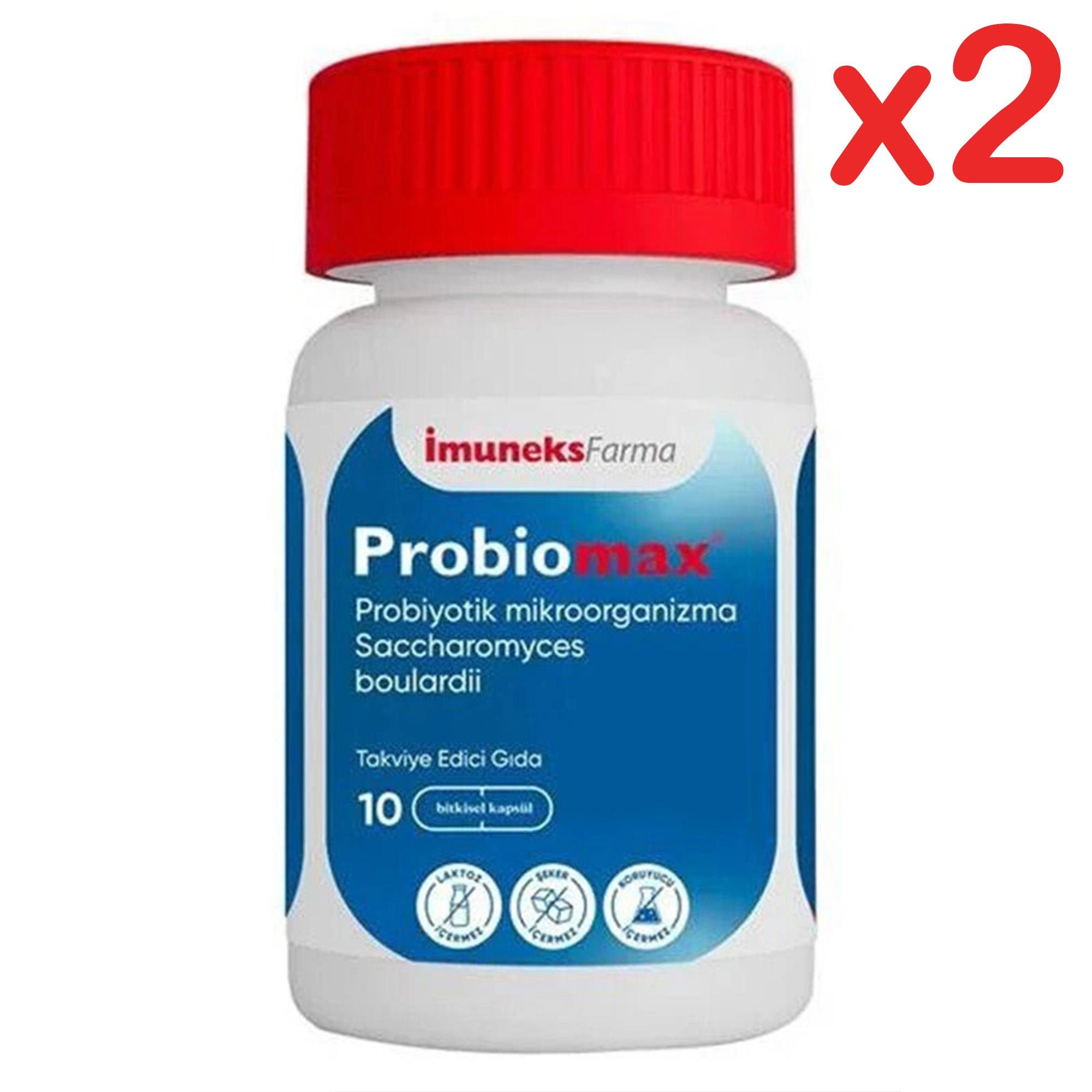 İmuneks Farma Probiomax 10 Kapsül 2 Adet 