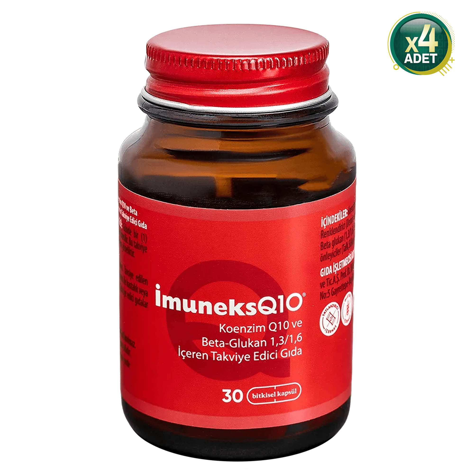 İmuneks Q10 30 Kapsül 4 Adet