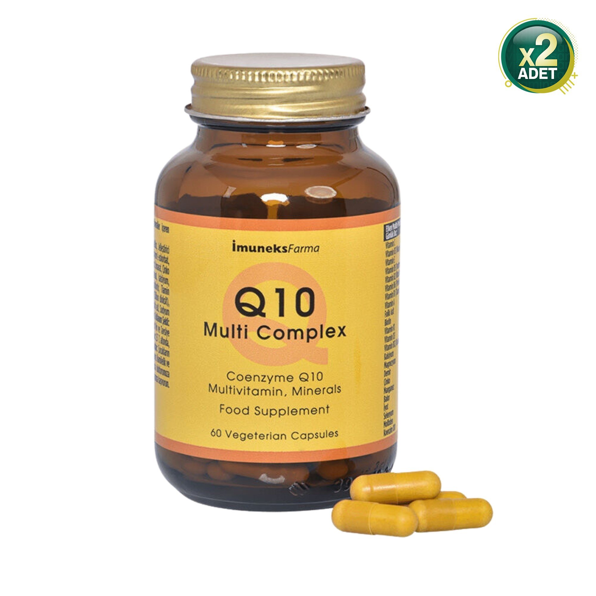 Imuneks Q10 Multi Complex 60 Kapsül 2 Adet