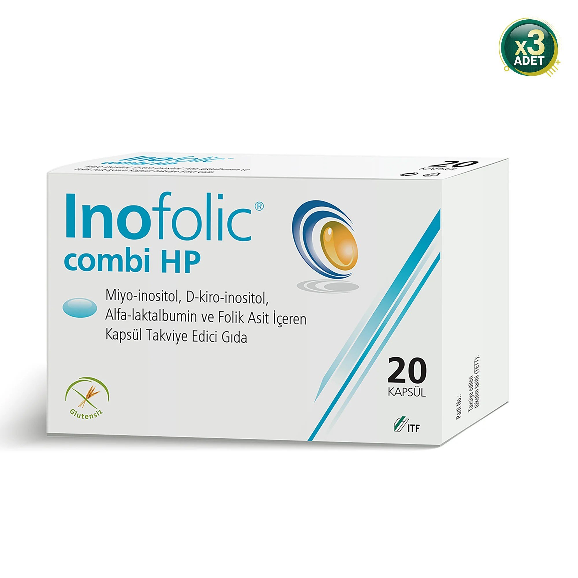 Inofolic Combi HP 20 Kapsül 3 Adet