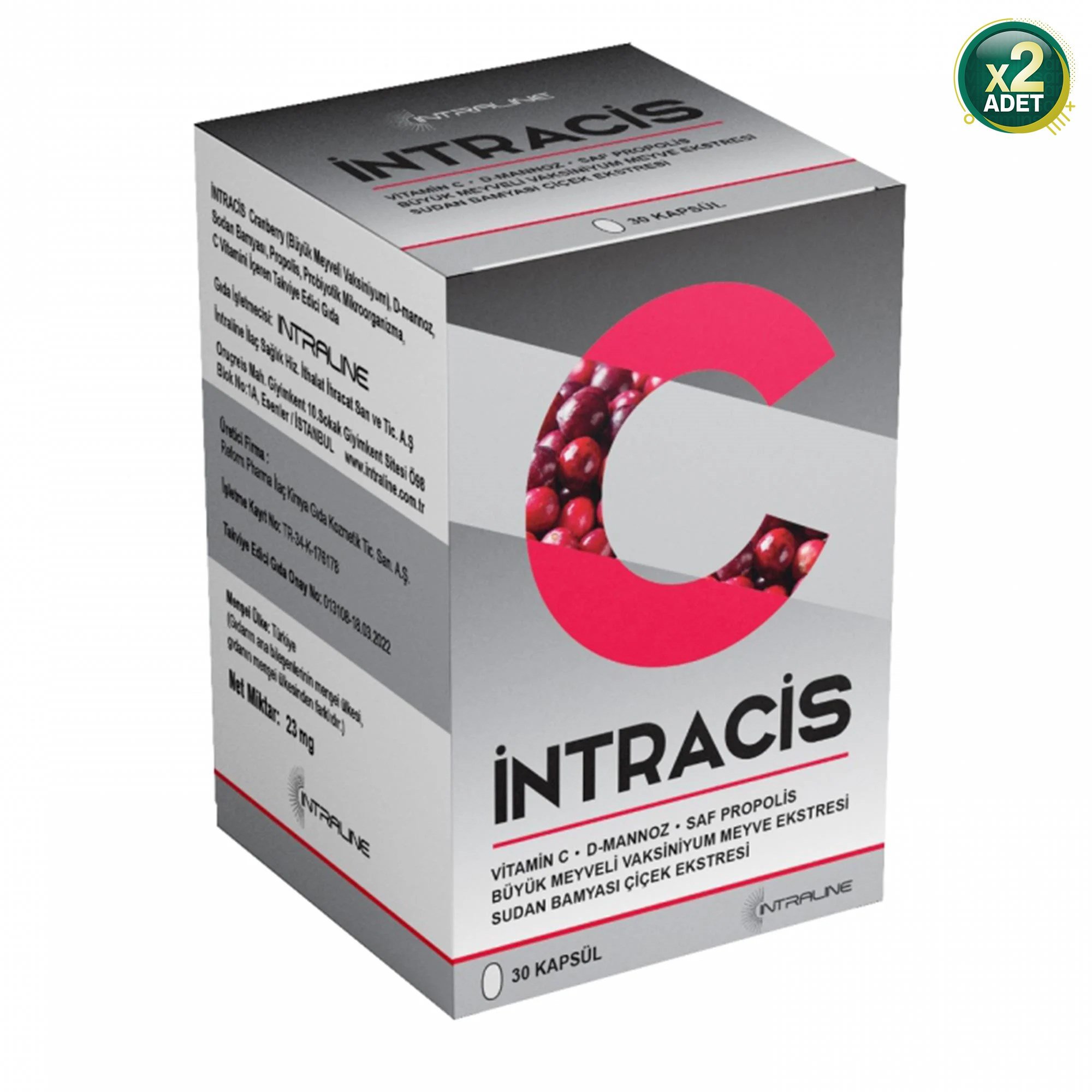 Intracis 30 Kapsül 2 Adet