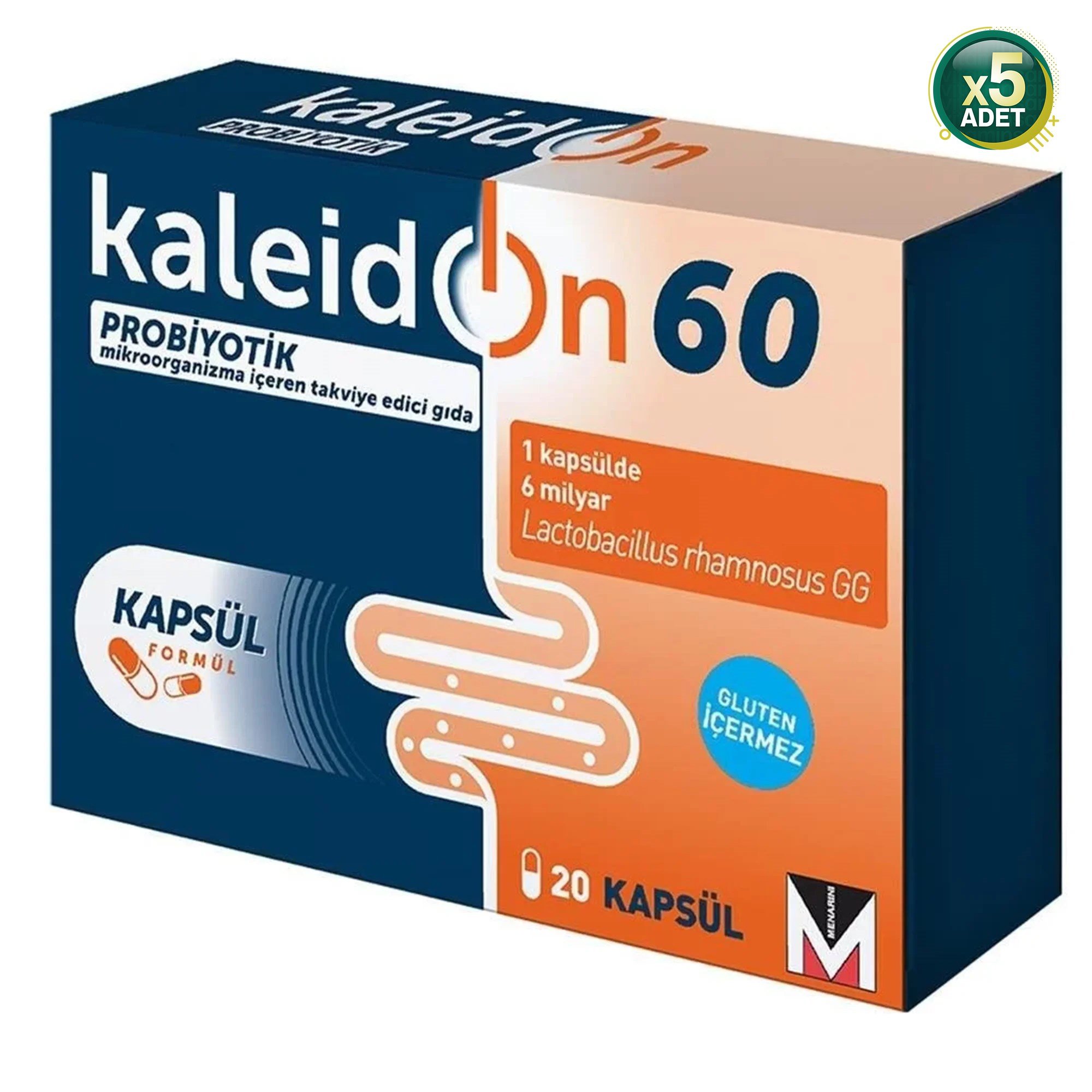 Kaleidon 60 Mg 20 Kapsül 5 Adet