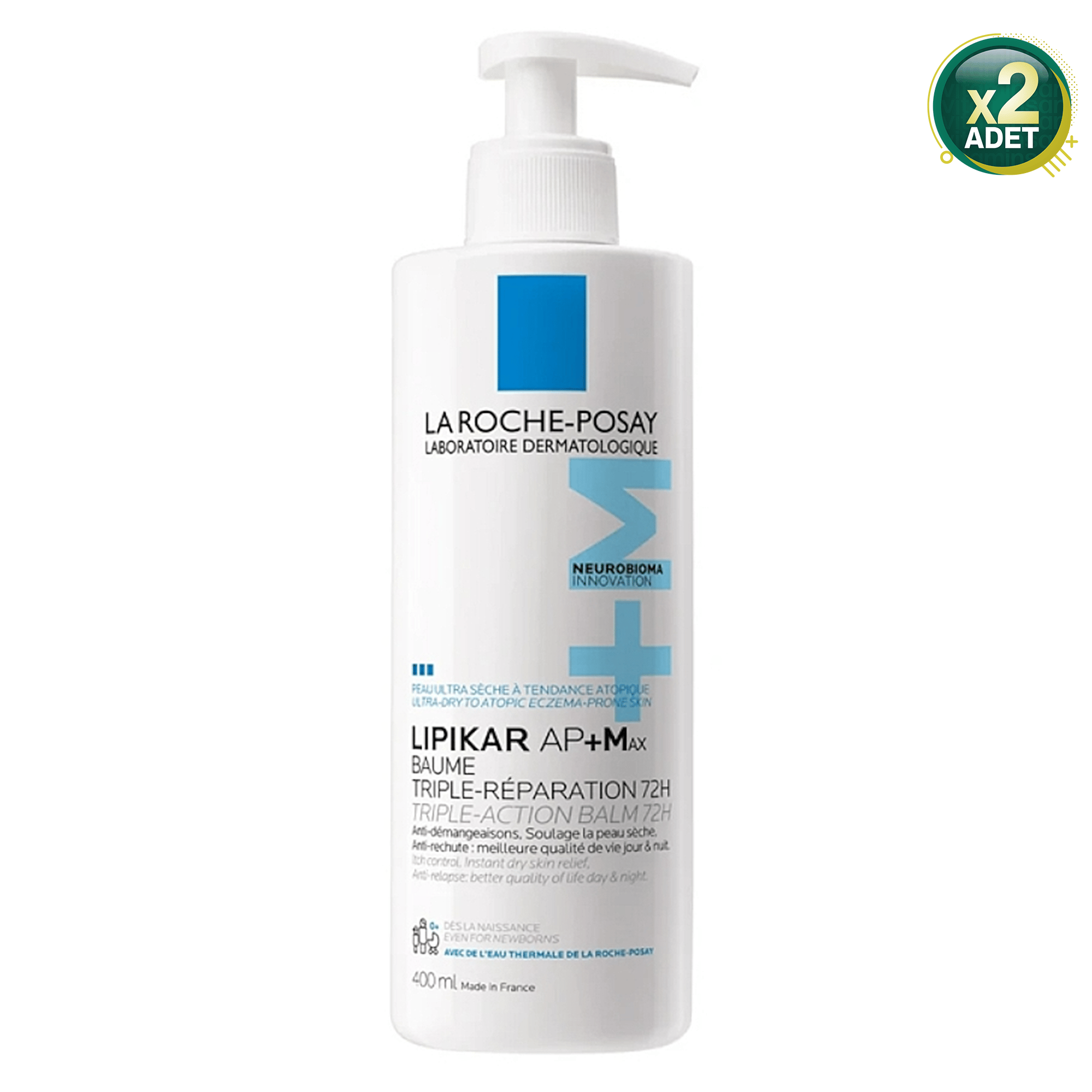 La Roche-Posay Lipikar Baume AP+M 400 ml Yatıştırıcı Balm 2 Adet