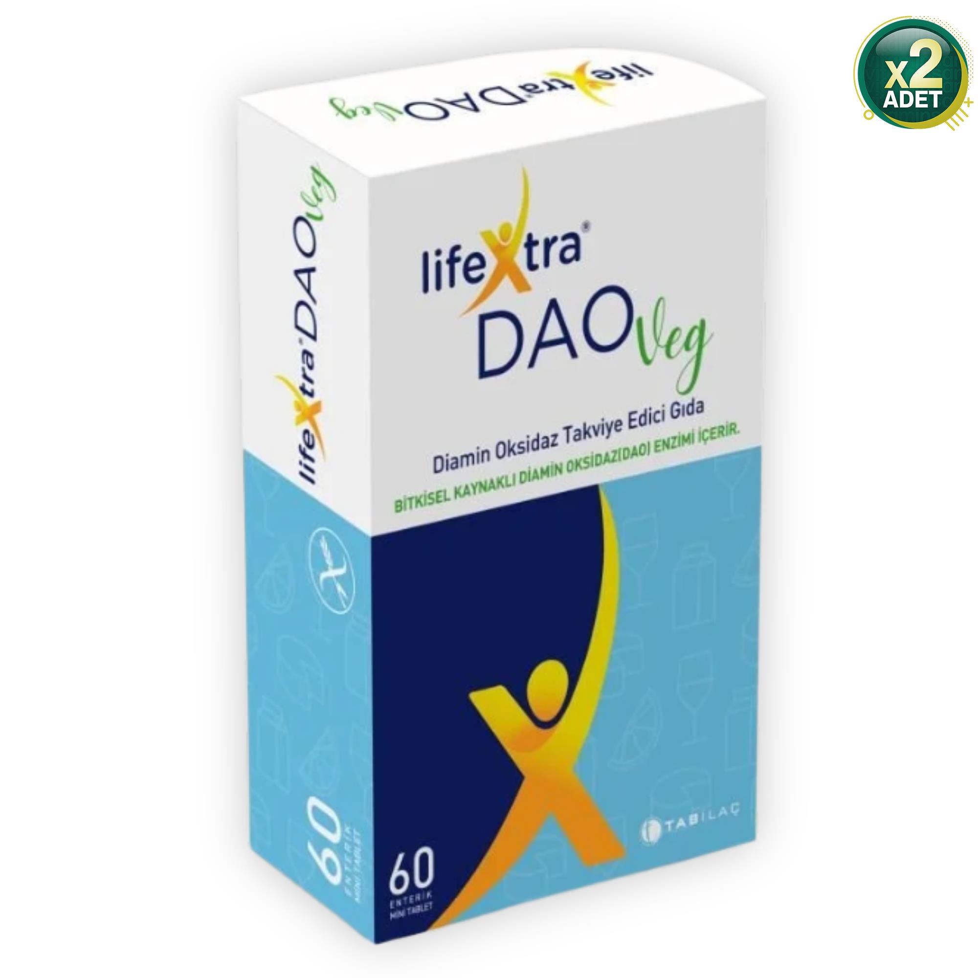 Lifextra Daoveg Diamin Oksidaz 60 Vegan Tablet 2 Adet