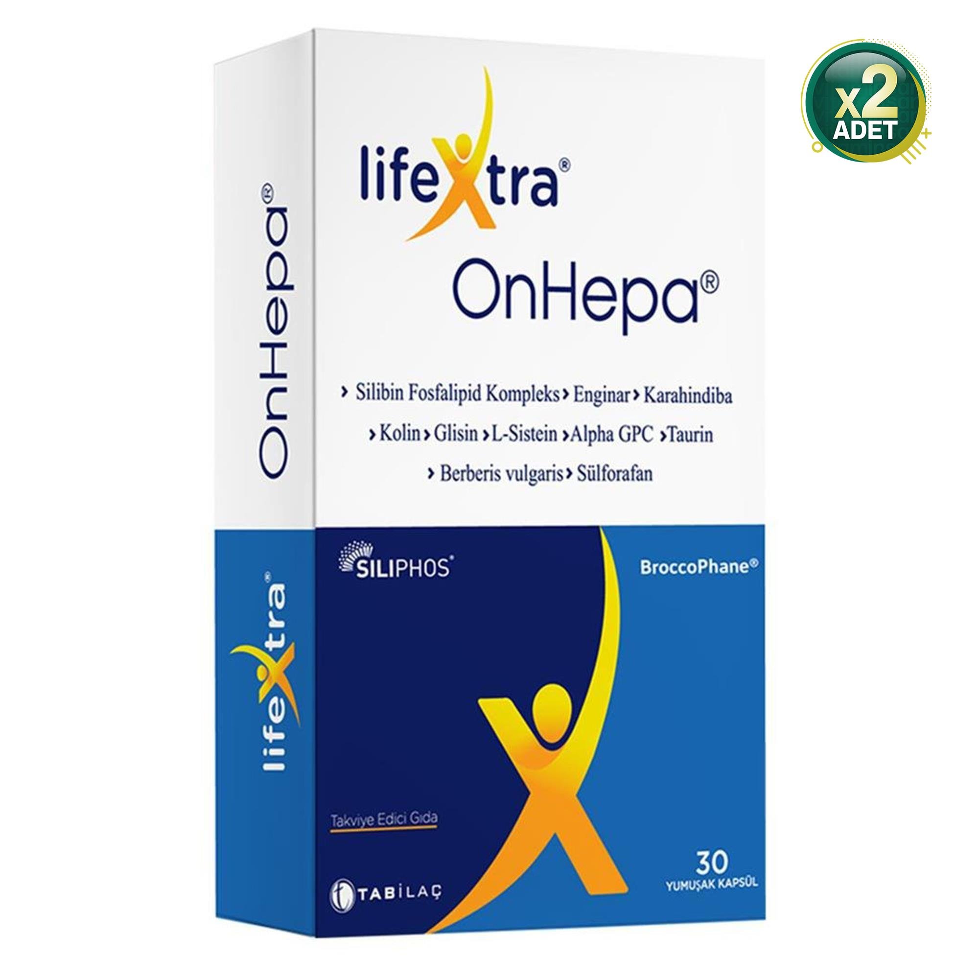 Lifextra OnHepa 30 Yumuşak Kapsül 2'li