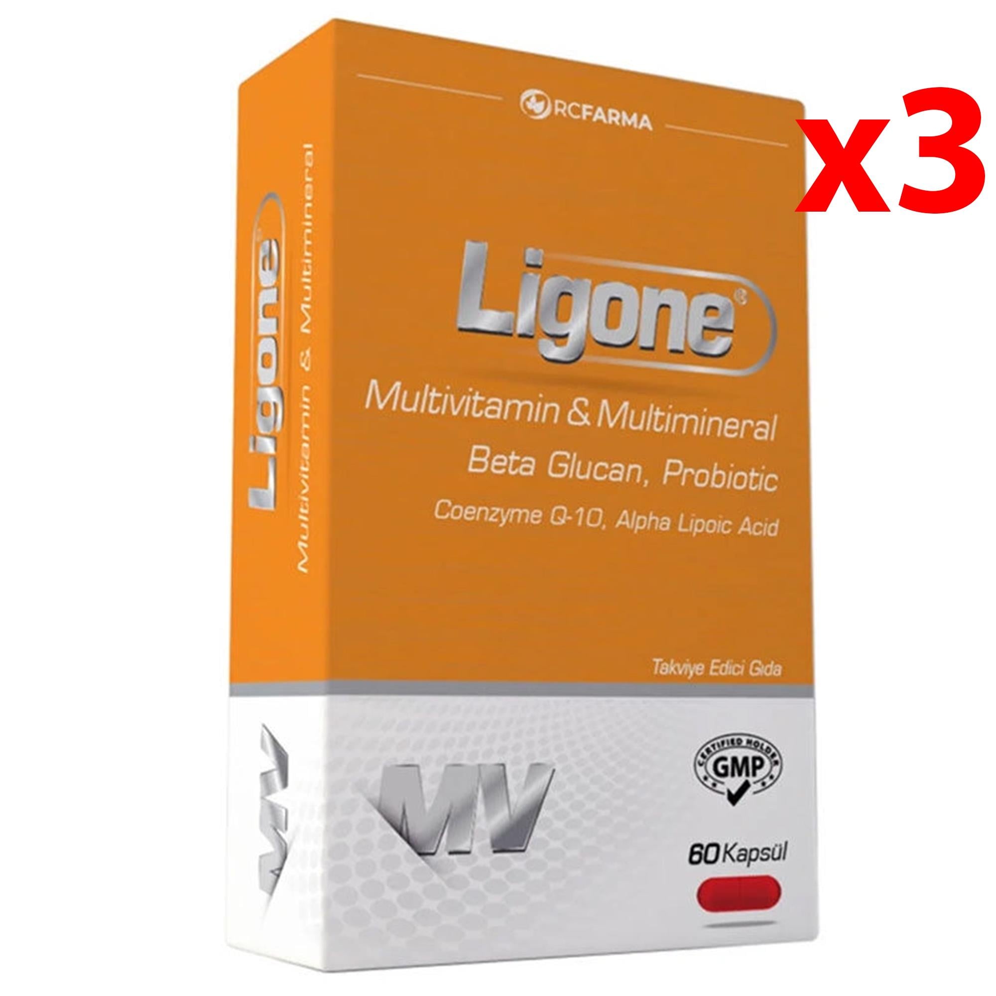 Ligone Beta Glucan Multivitamin 60 Kapsül 3 Adet