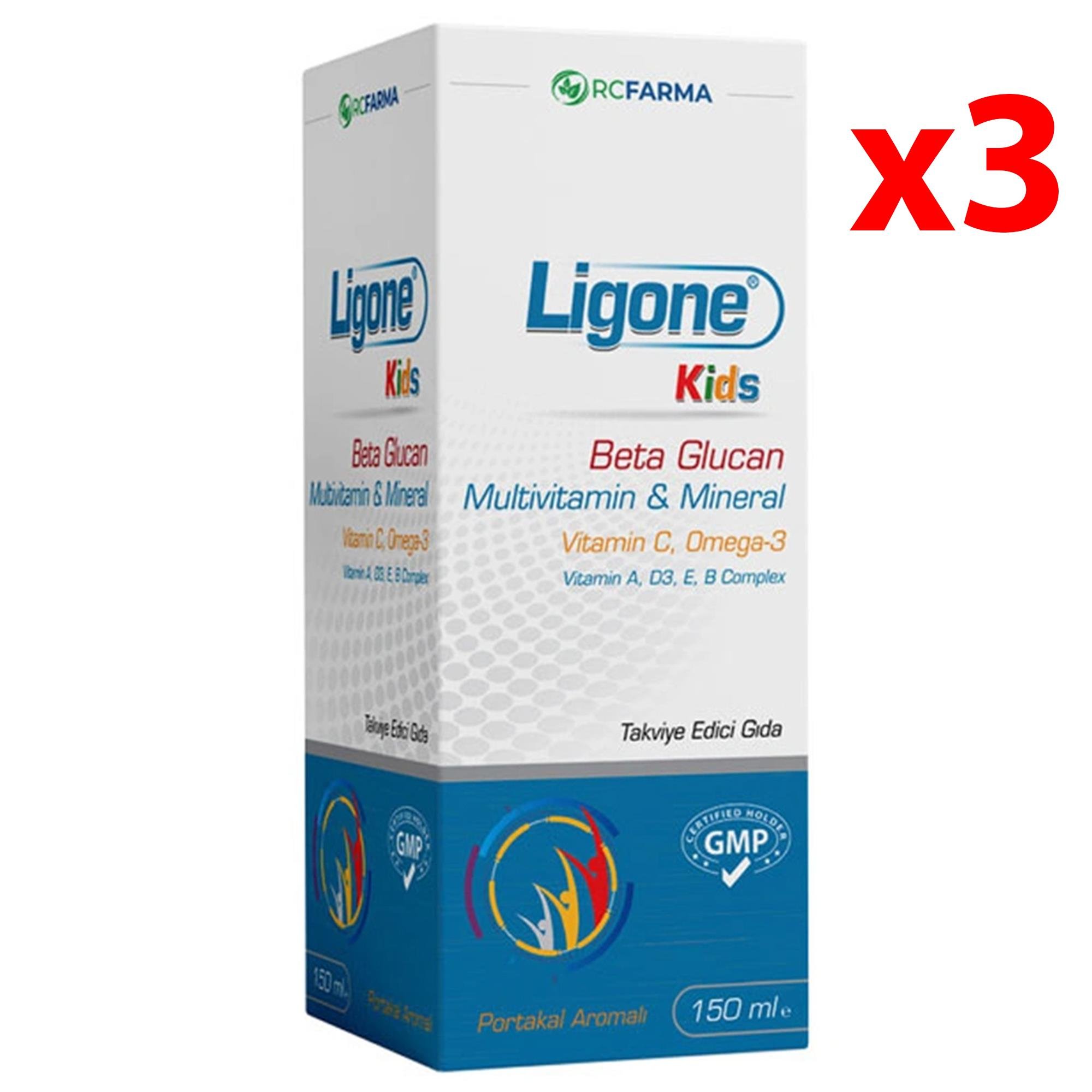 Ligone Kids Şurup 150 ml 3 Adet