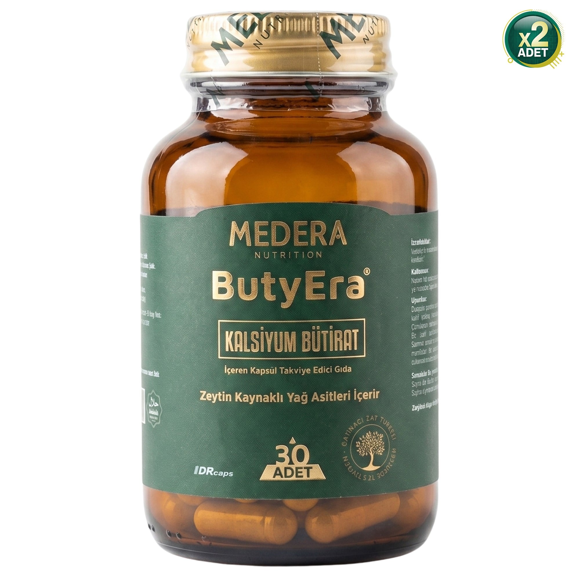 Medera Nutrition Butyera 30 Kapsül 2 Adet