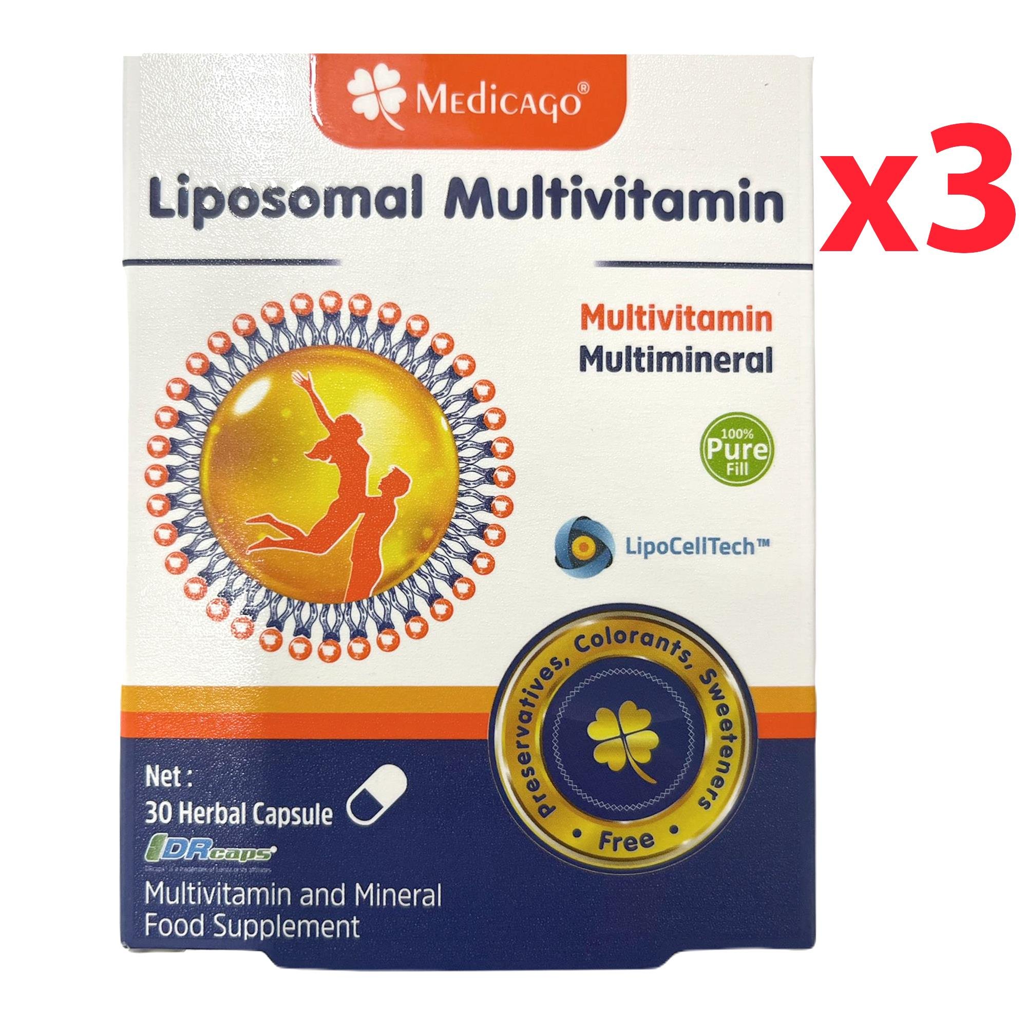 MedicaGo Liposomal Multivitamin 30 Kapsül 3 Adet