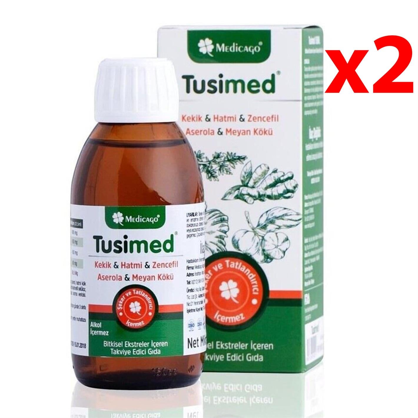 Medicago Tusimed Şurup 150ml 2 Adet