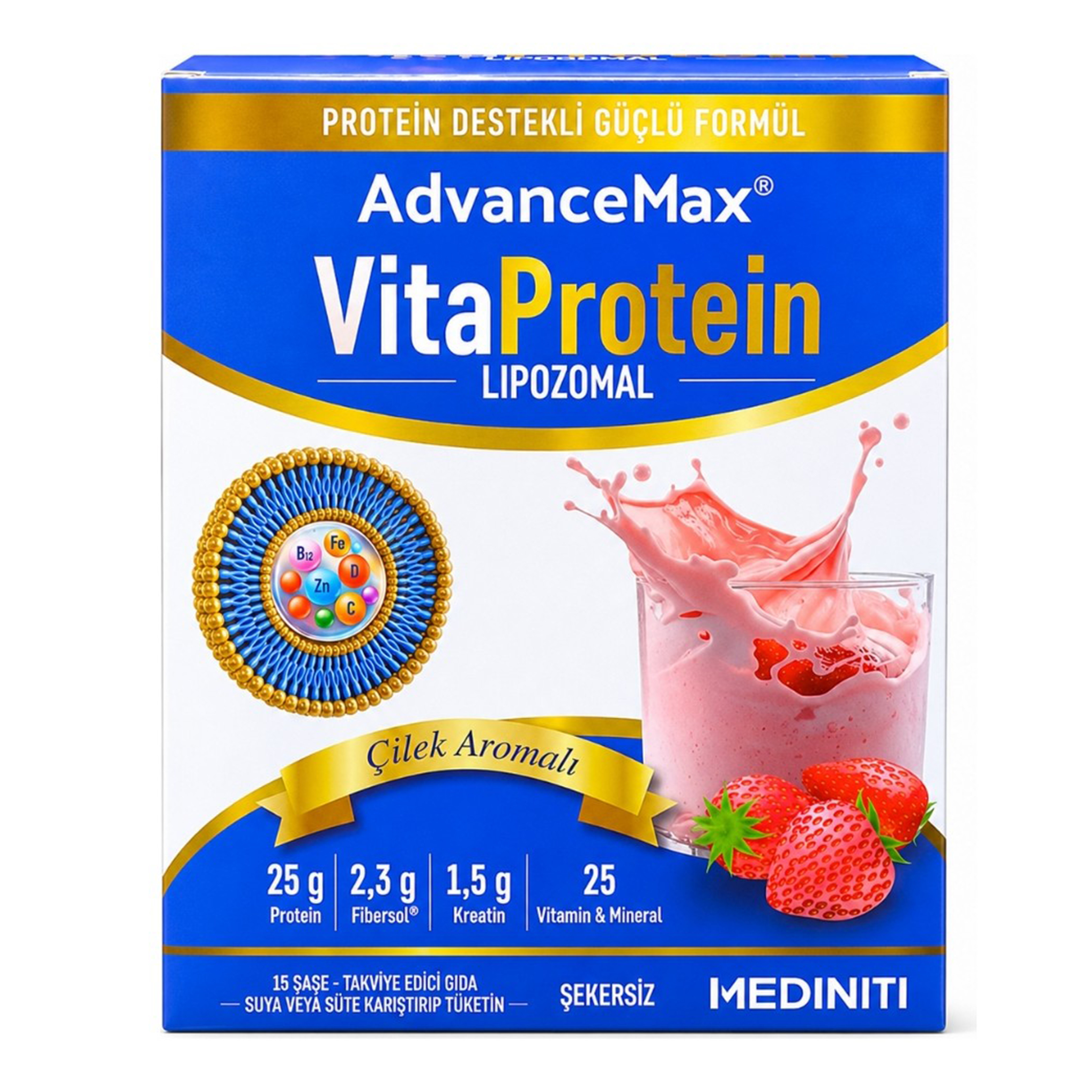 Mediniti Advancemax Lipozomal VitaProtein 15 Saşe