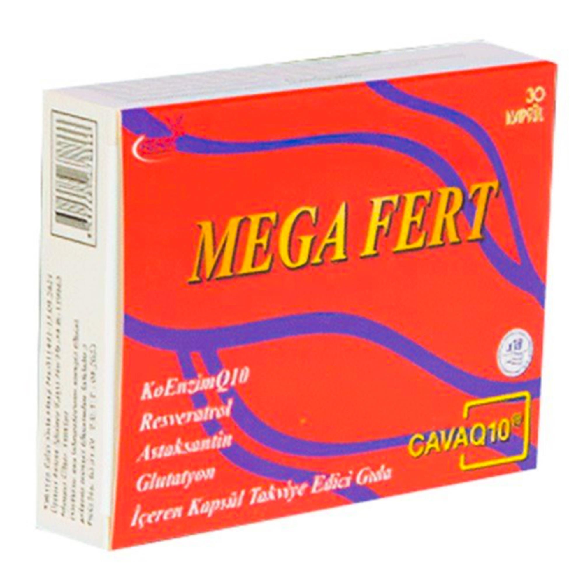 Mega Fert Koenzim Q10 200 mg 30 Kapsül
