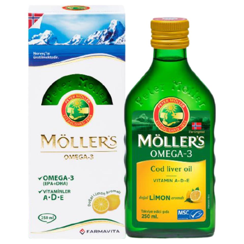 Möller's Möller S Omega 3 Takviye Edici Gıda Limonlu 250 Ml