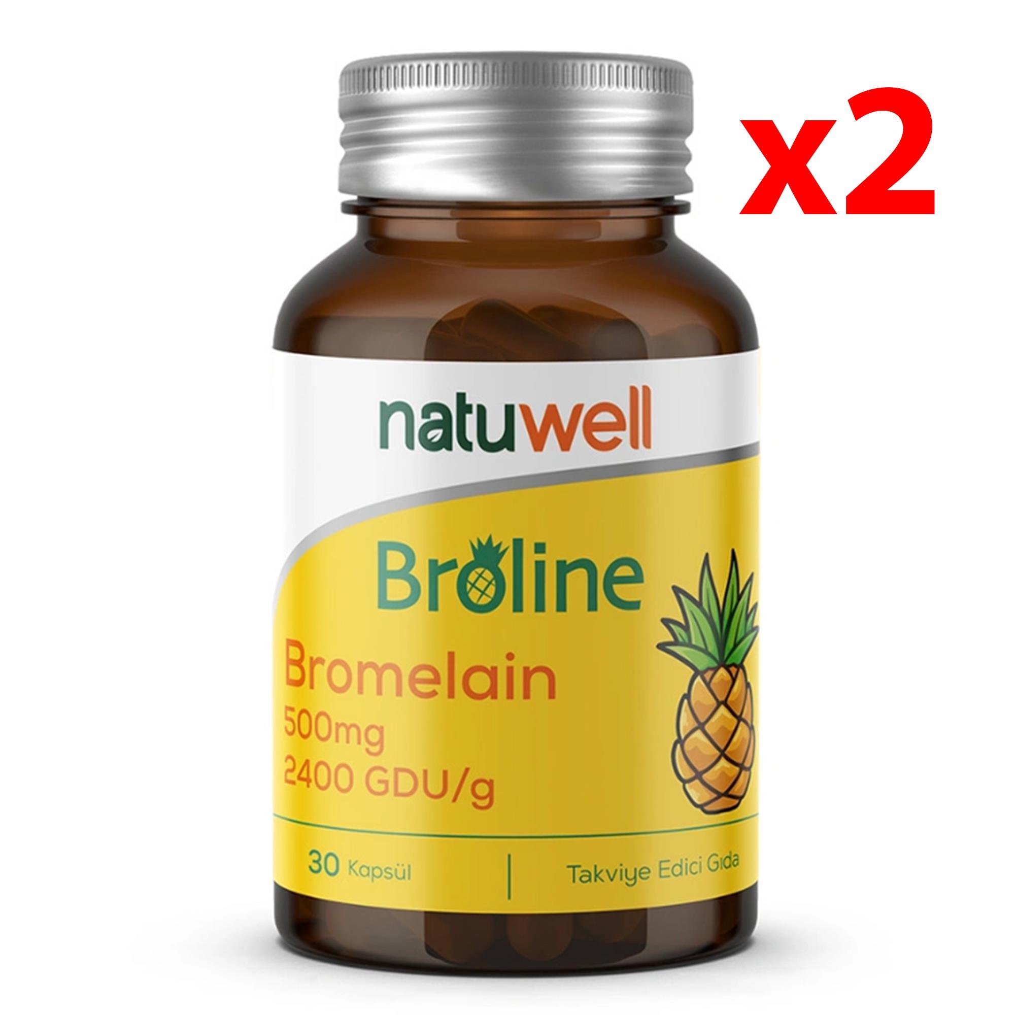 Natuwell Broline Takviye Edici Gıda 30 Kapsül 2 Adet